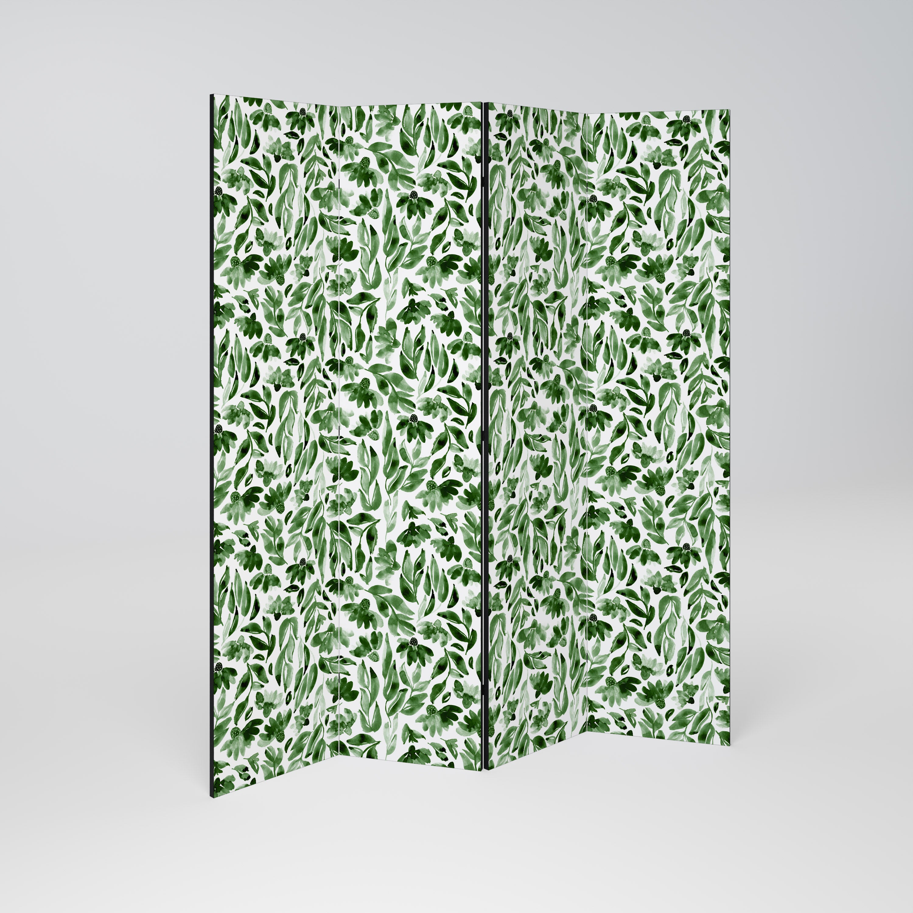 LEAFY LAYERS Dekoracyjny parawan 4-skrzydłowy