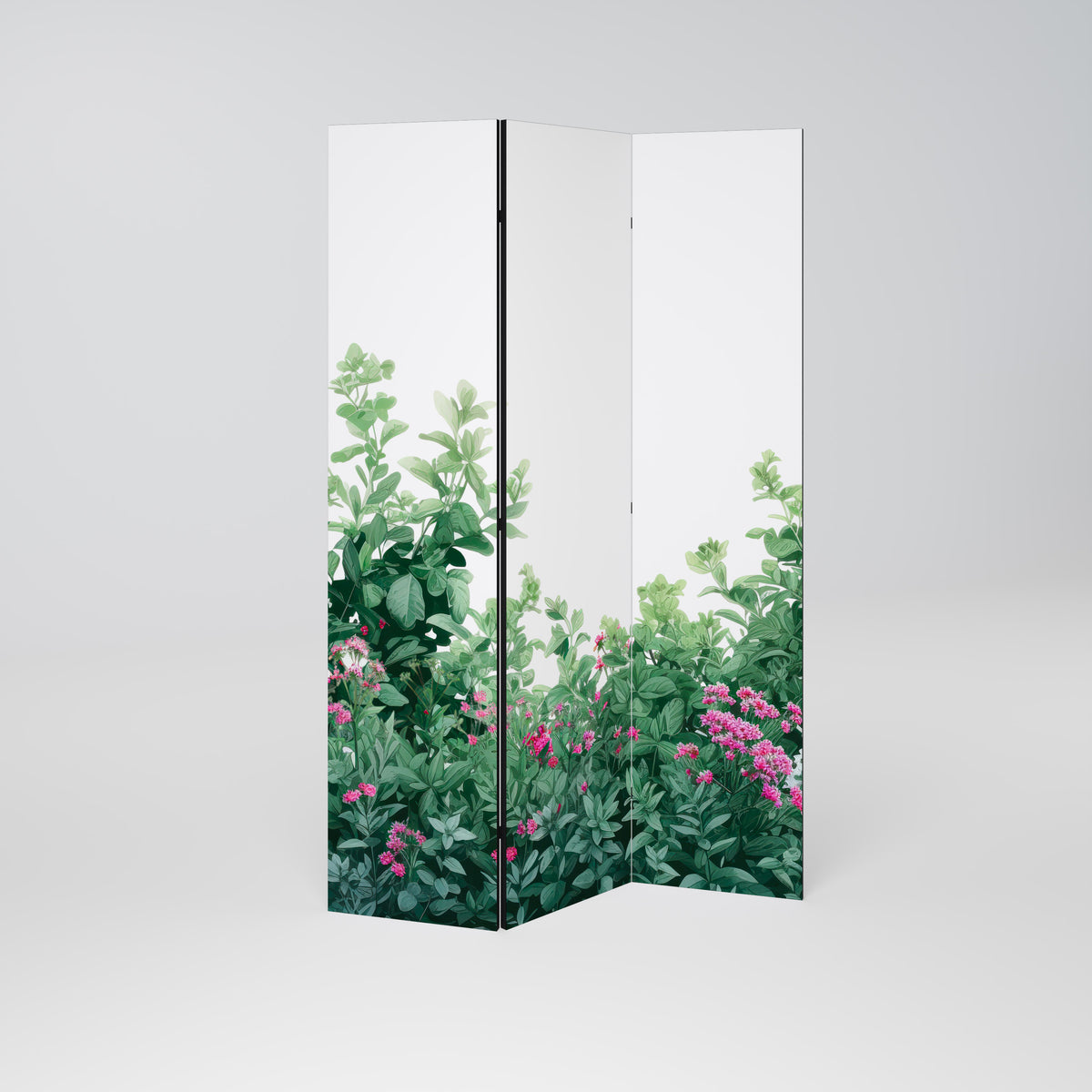 FLORAL SERENITY BARRIER Dekoracyjny parawan 3-skrzydłowy