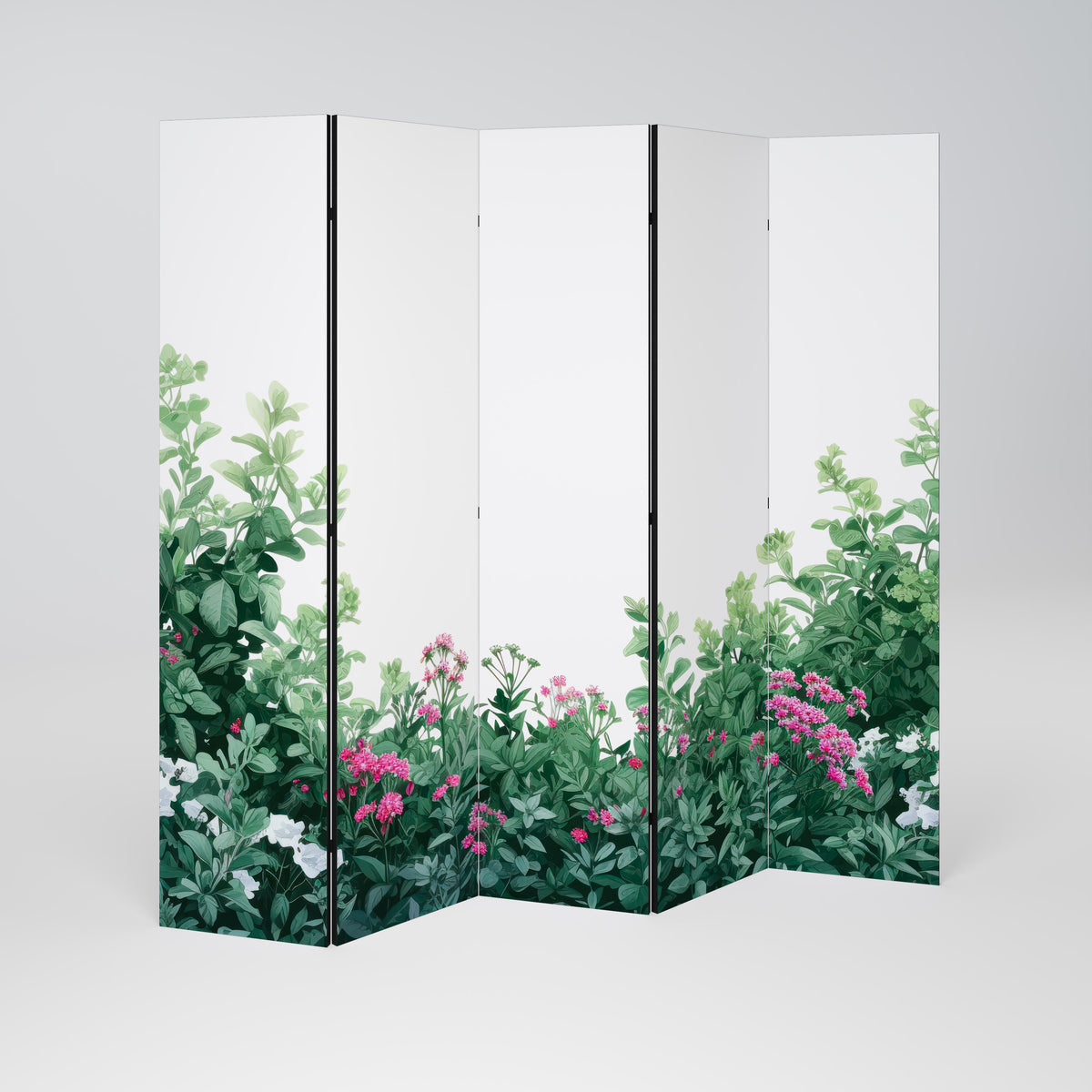 FLORAL SERENITY BARRIER Dekoracyjny parawan 5-skrzydłowy