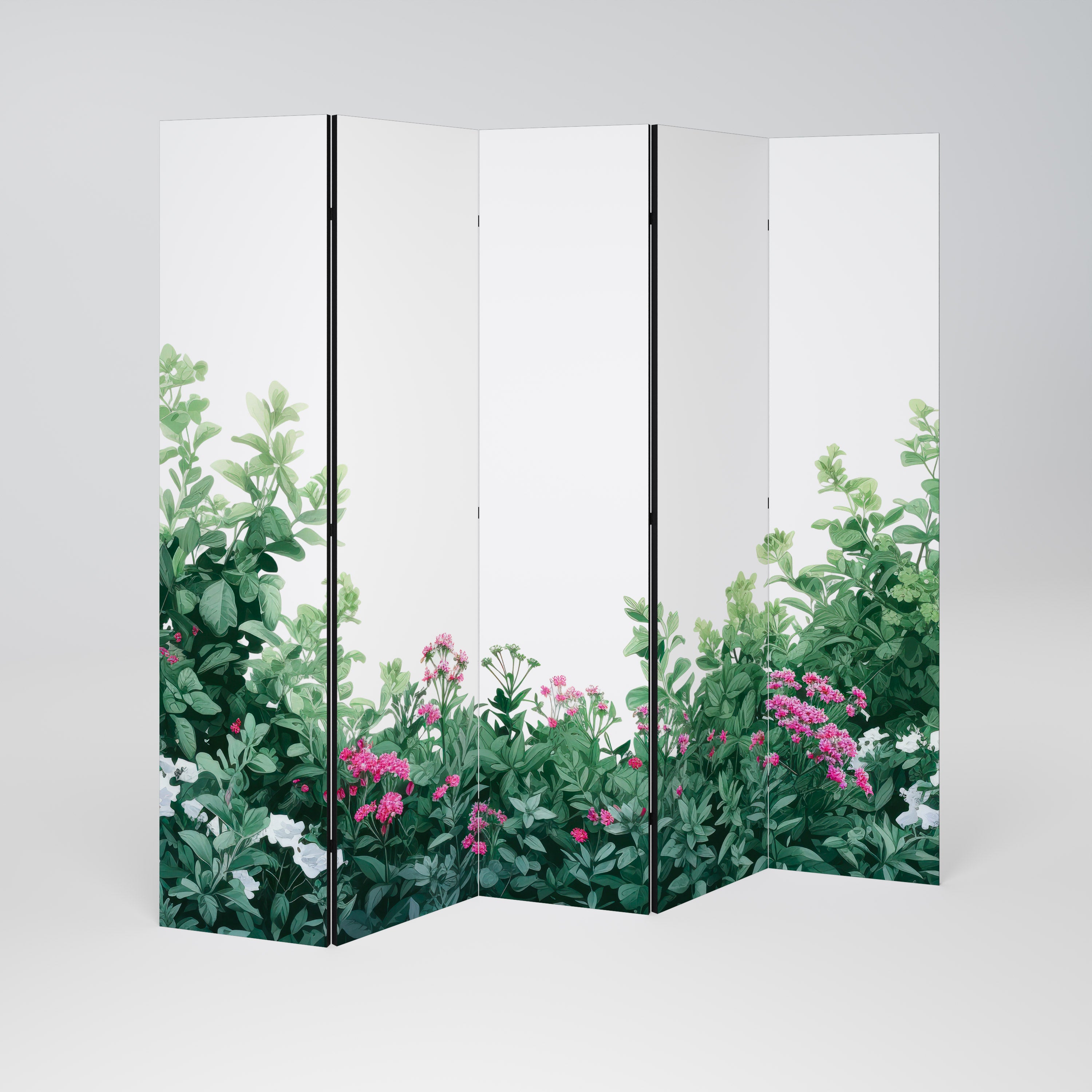 FLORAL SERENITY BARRIER Dekoracyjny parawan 5-skrzydłowy