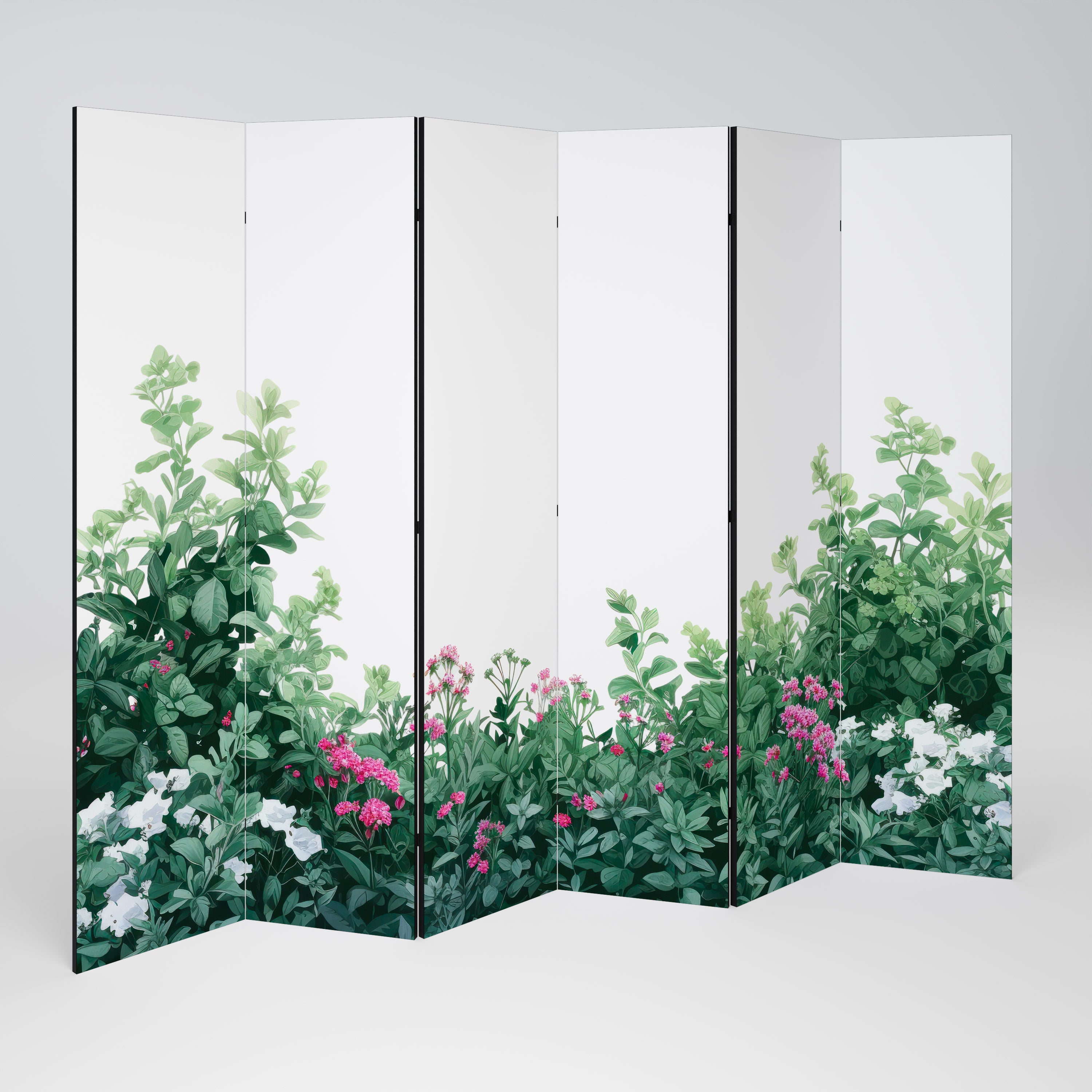 FLORAL SERENITY BARRIER Dekoracyjny parawan 6-skrzydłowy