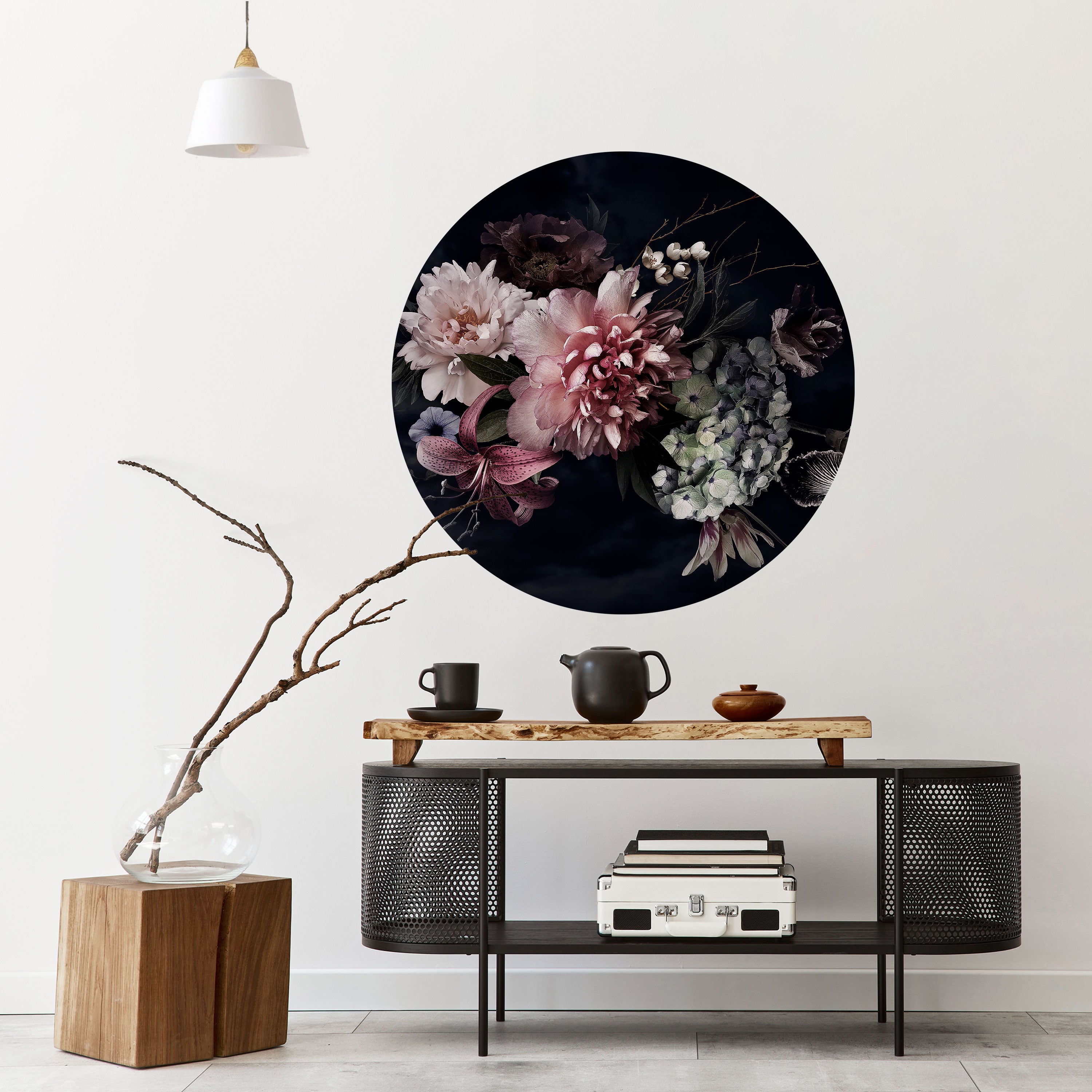 PURE BLOSSOM Naklejka okrągła