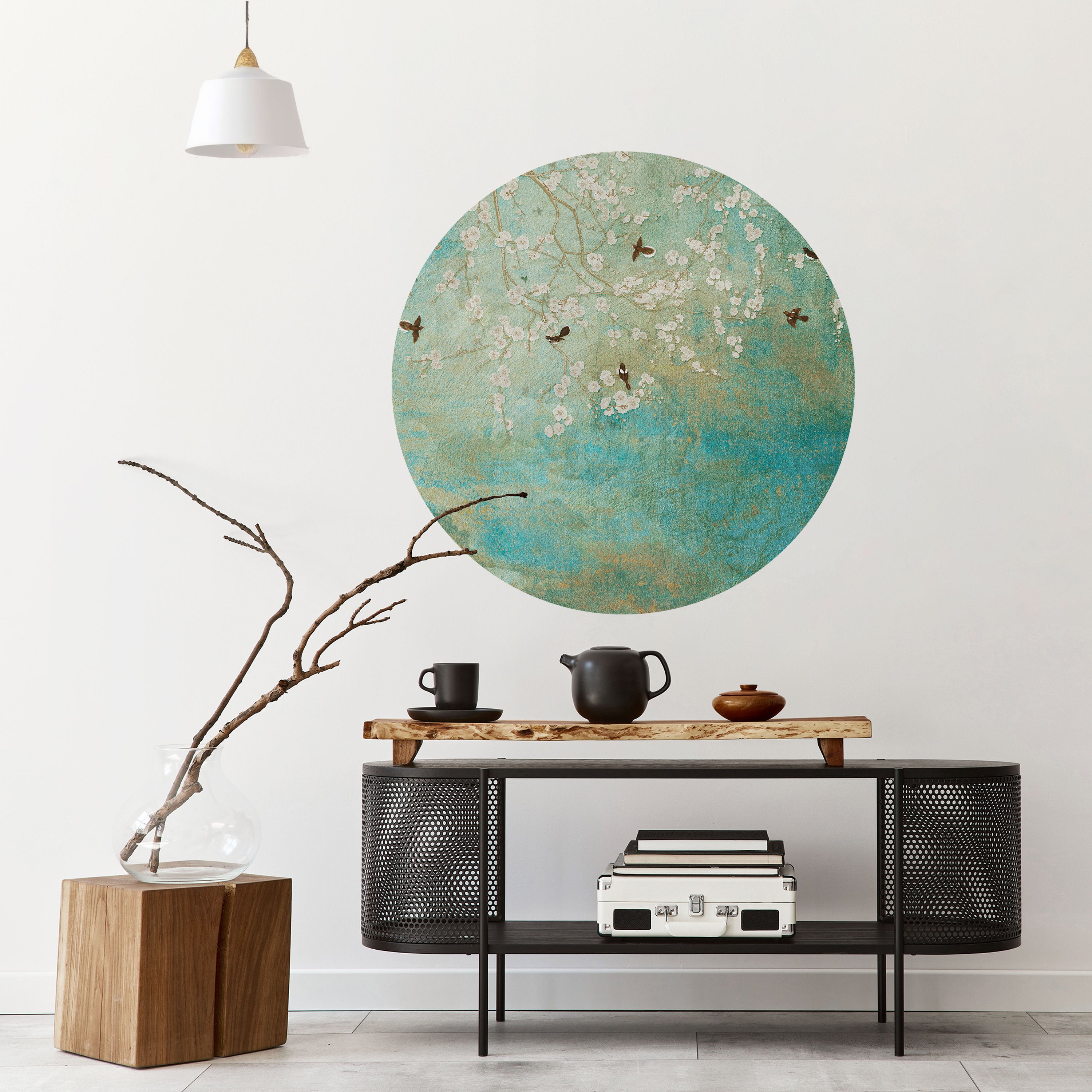 BLOOMING CHARM Naklejka okrągła