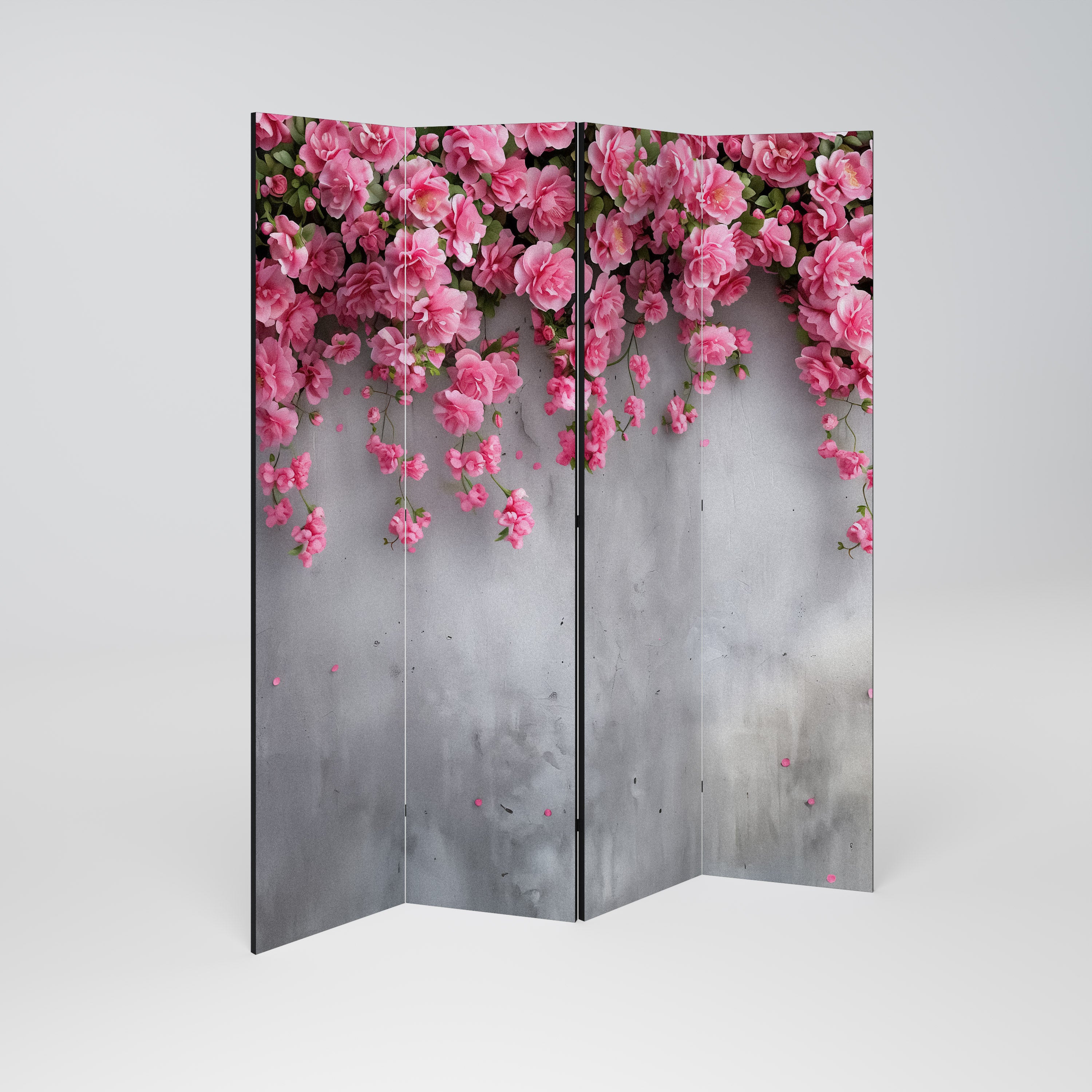SERENE FLOWER FOLD Dekoracyjny parawan 4-skrzydłowy