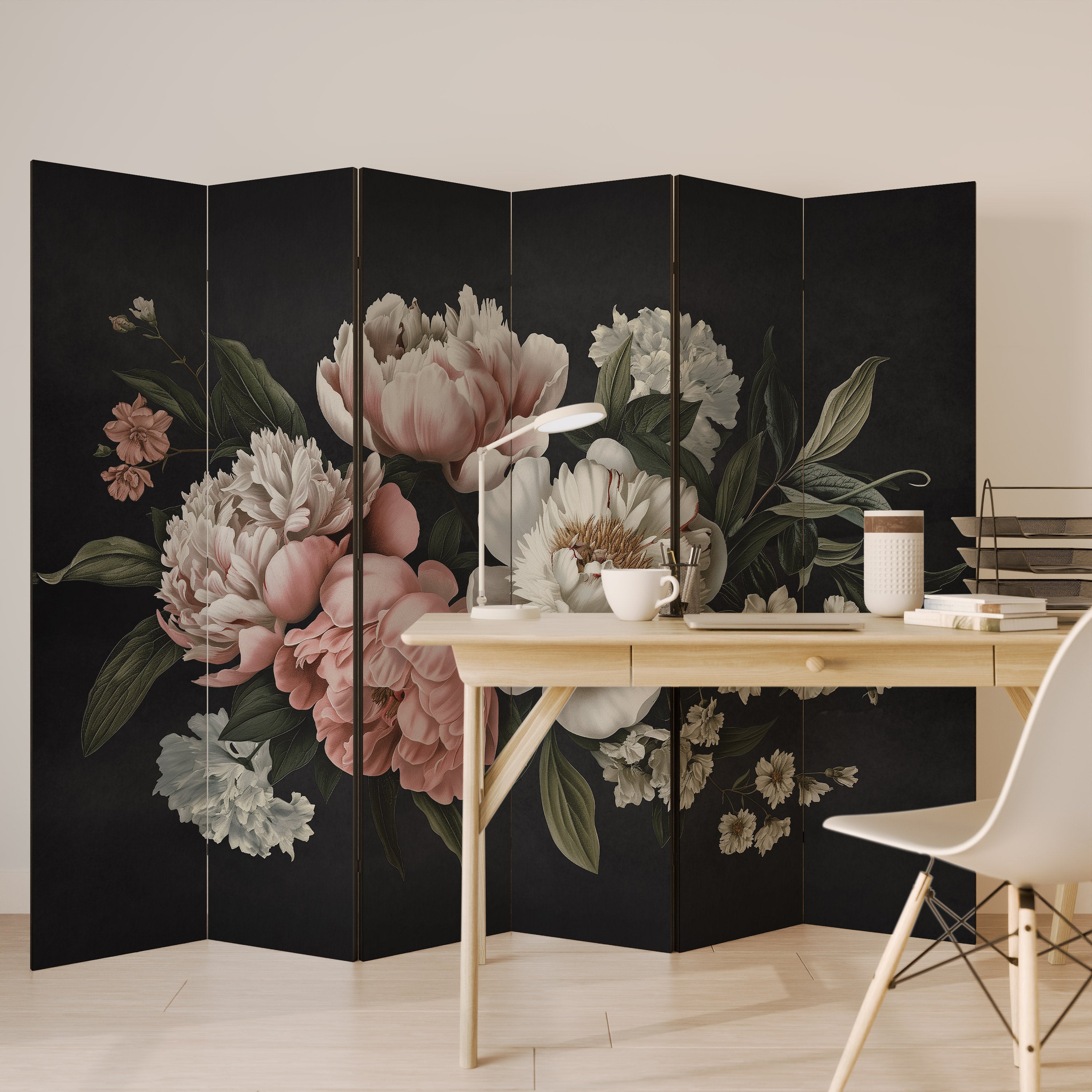 LUSH ELEGANCE Dekoracyjny parawan 6-skrzydłowy