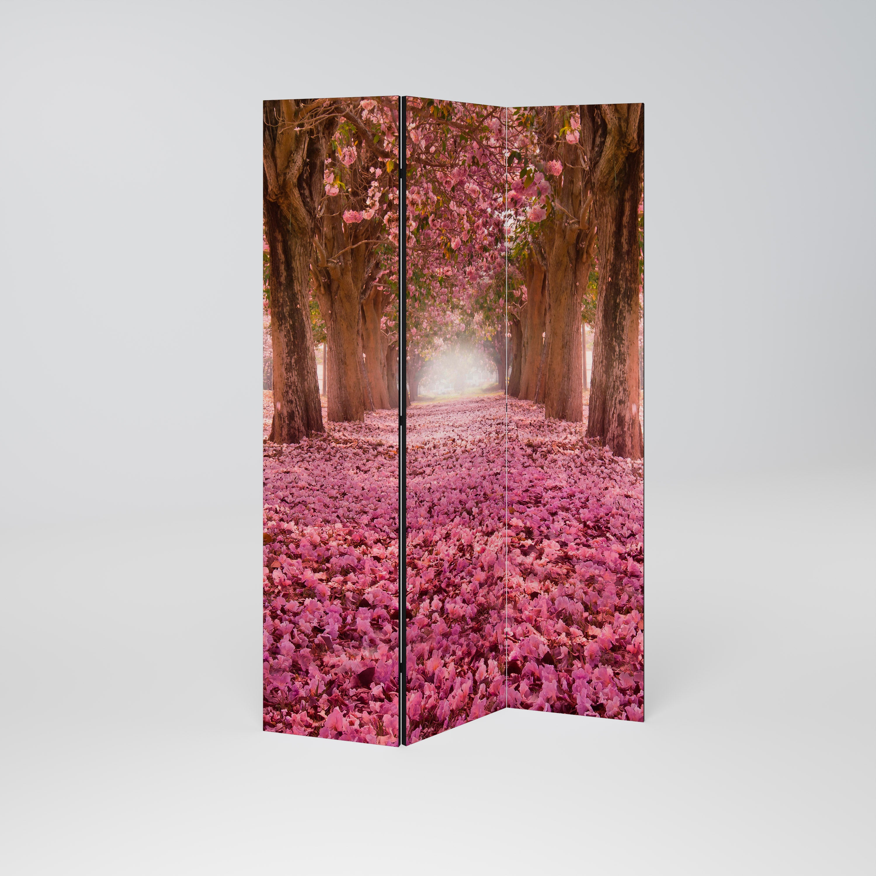 BLOSSOMING PATHWAYS Dekoracyjny parawan 3-skrzydłowy