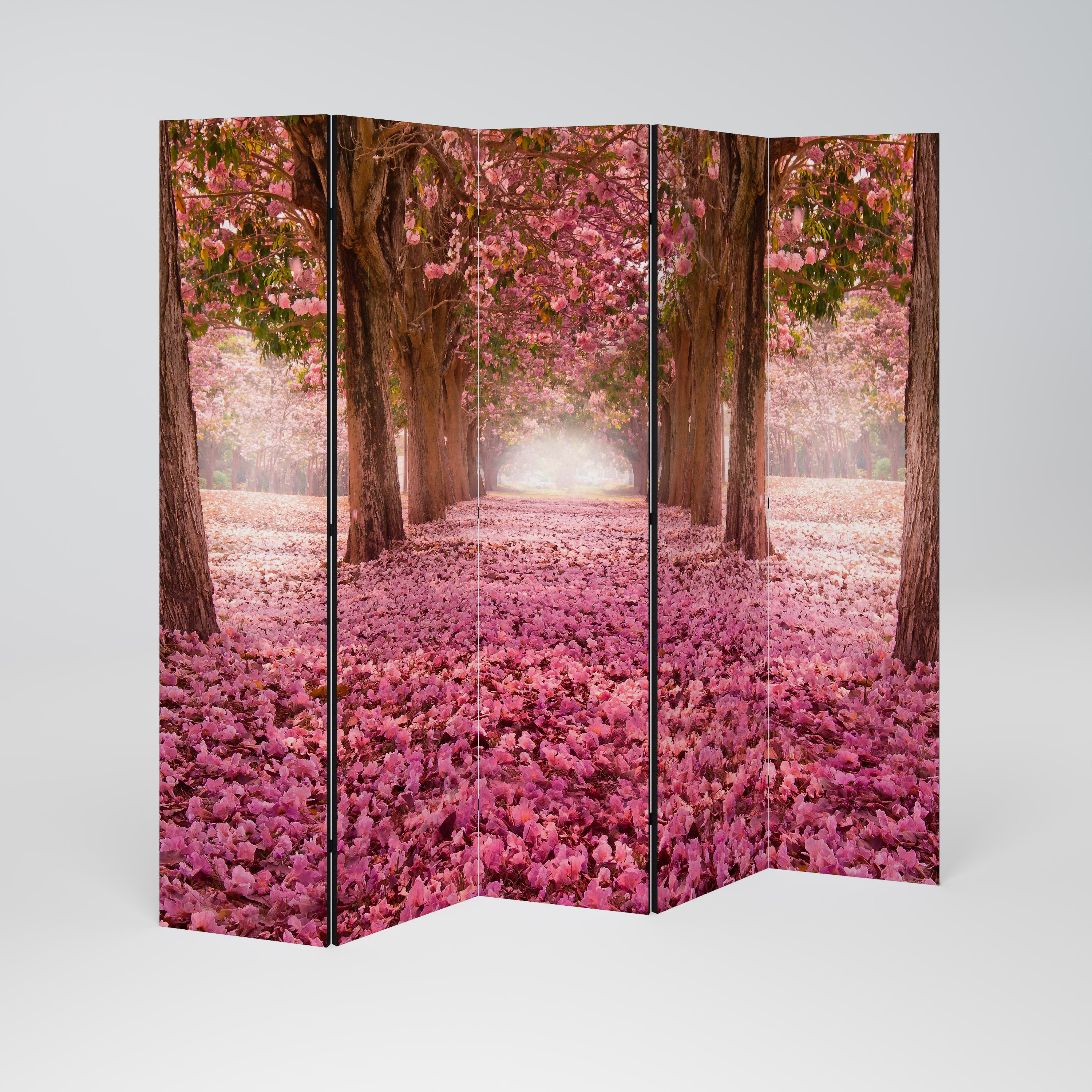 BLOSSOMING PATHWAYS Dekoracyjny parawan 5-skrzydłowy