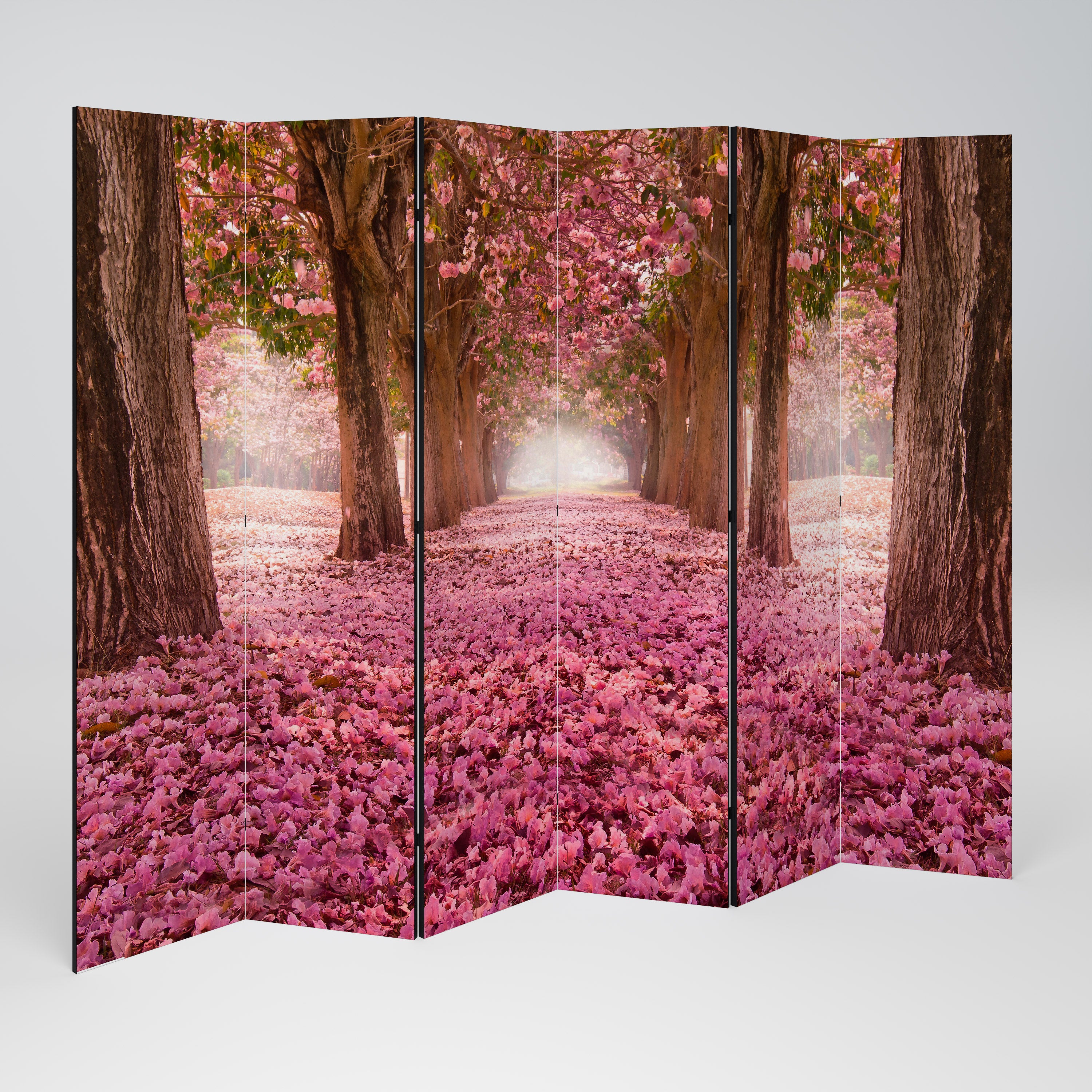 BLOSSOMING PATHWAYS Dekoracyjny parawan 6-skrzydłowy