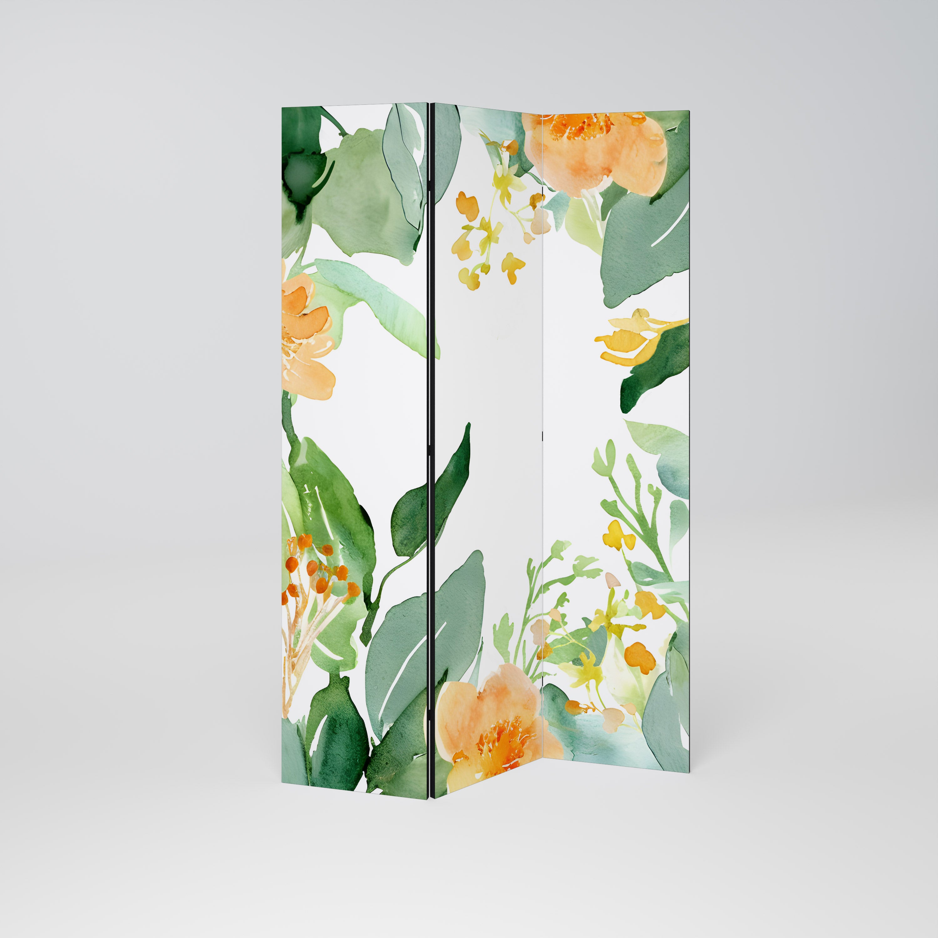 FLORAL SERENITY SPLIT Dekoracyjny parawan 3-skrzydłowy