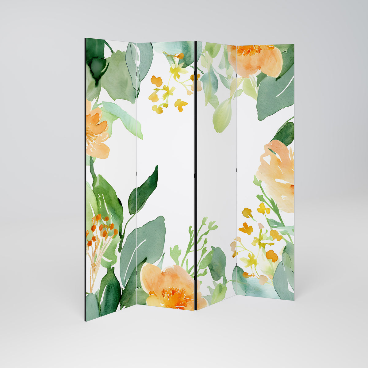 FLORAL SERENITY SPLIT Dekoracyjny parawan 4-skrzydłowy