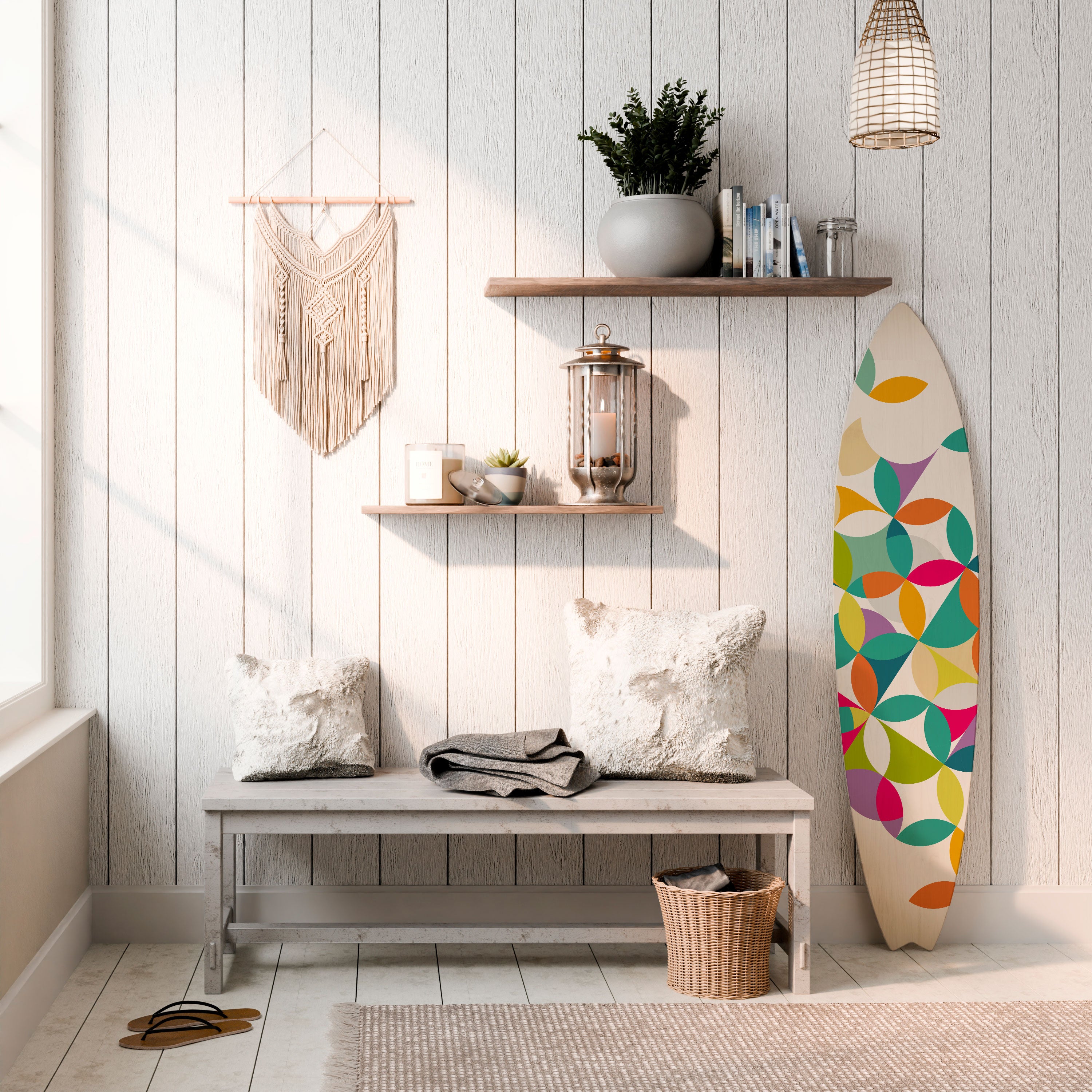 PIXEL BLOSSOM Dekoracyjna deska surfingowa