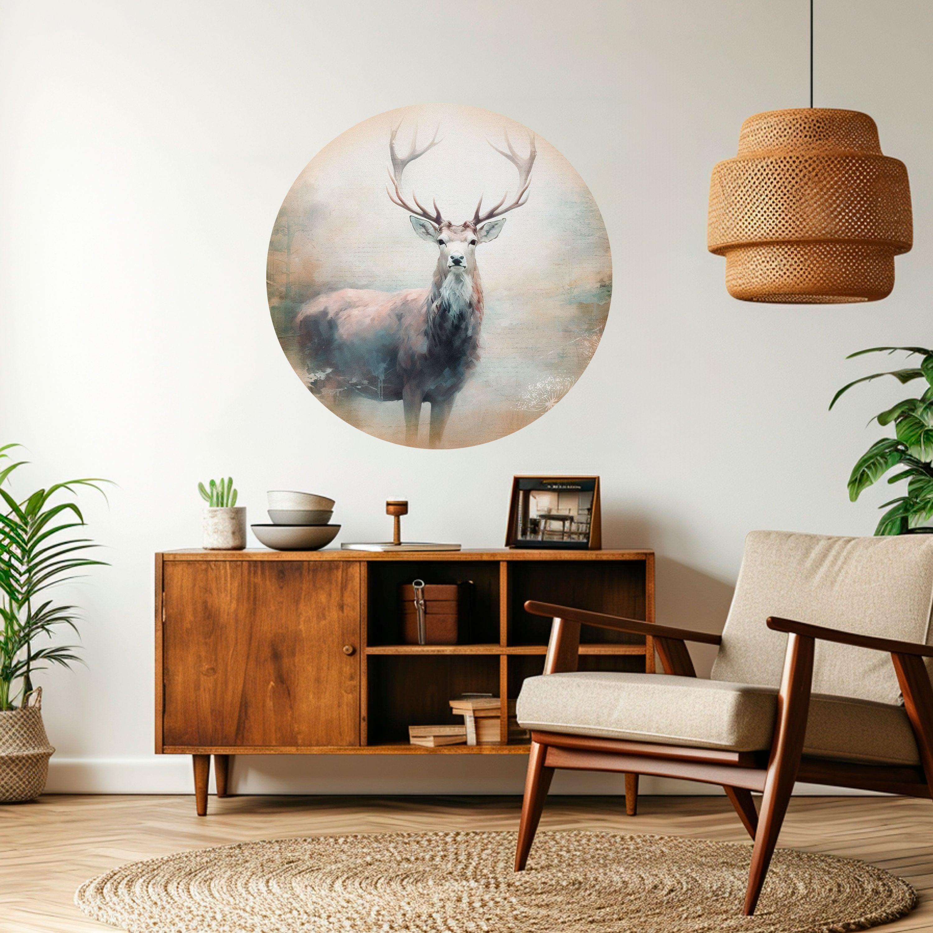 FOREST KING Naklejka okrągła