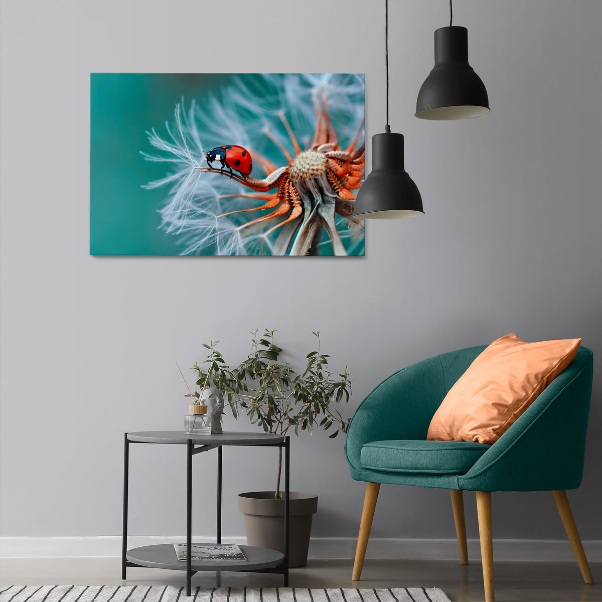 LADYBUG BALANCE Poziomy obraz na płótnie