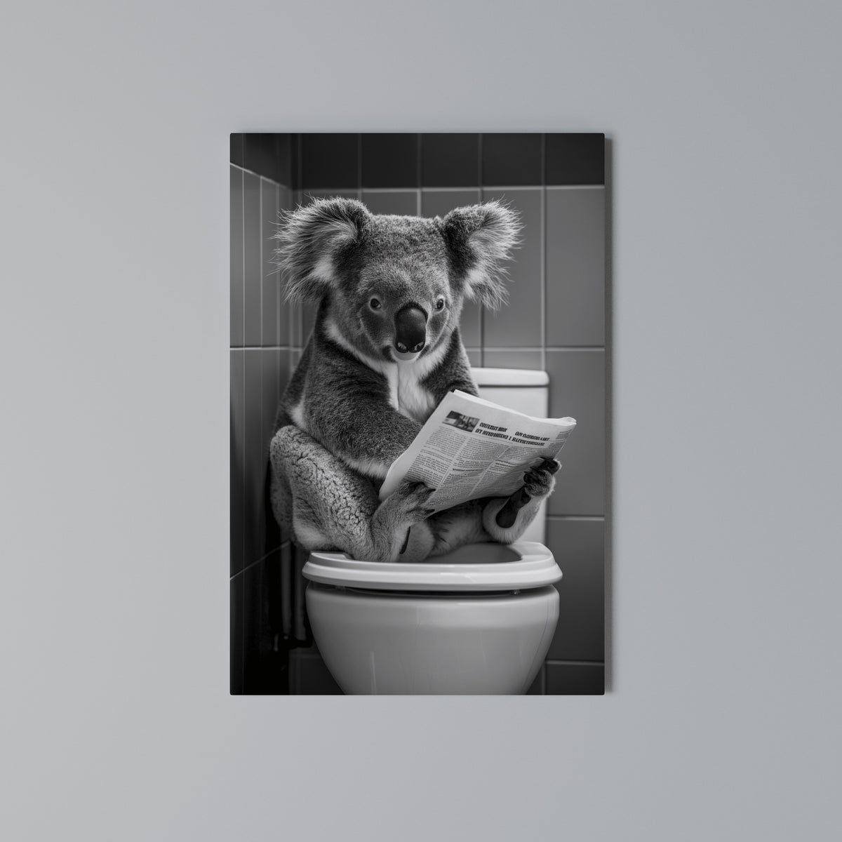 TOILET TIME TALES Pionowy obraz na płótnie