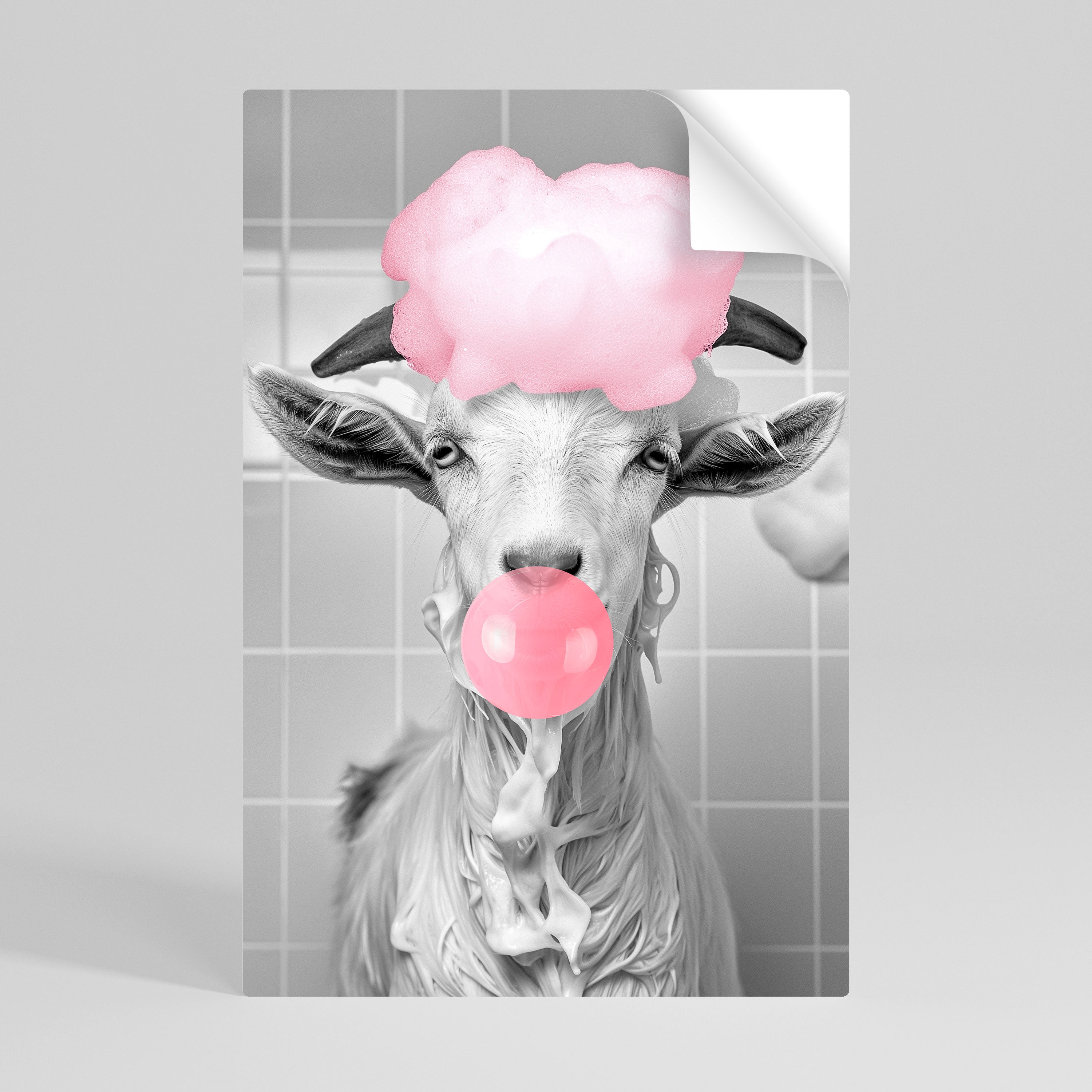 BUBBLEGUM BOVINE BLISS Naklejka/Plakat pionowy