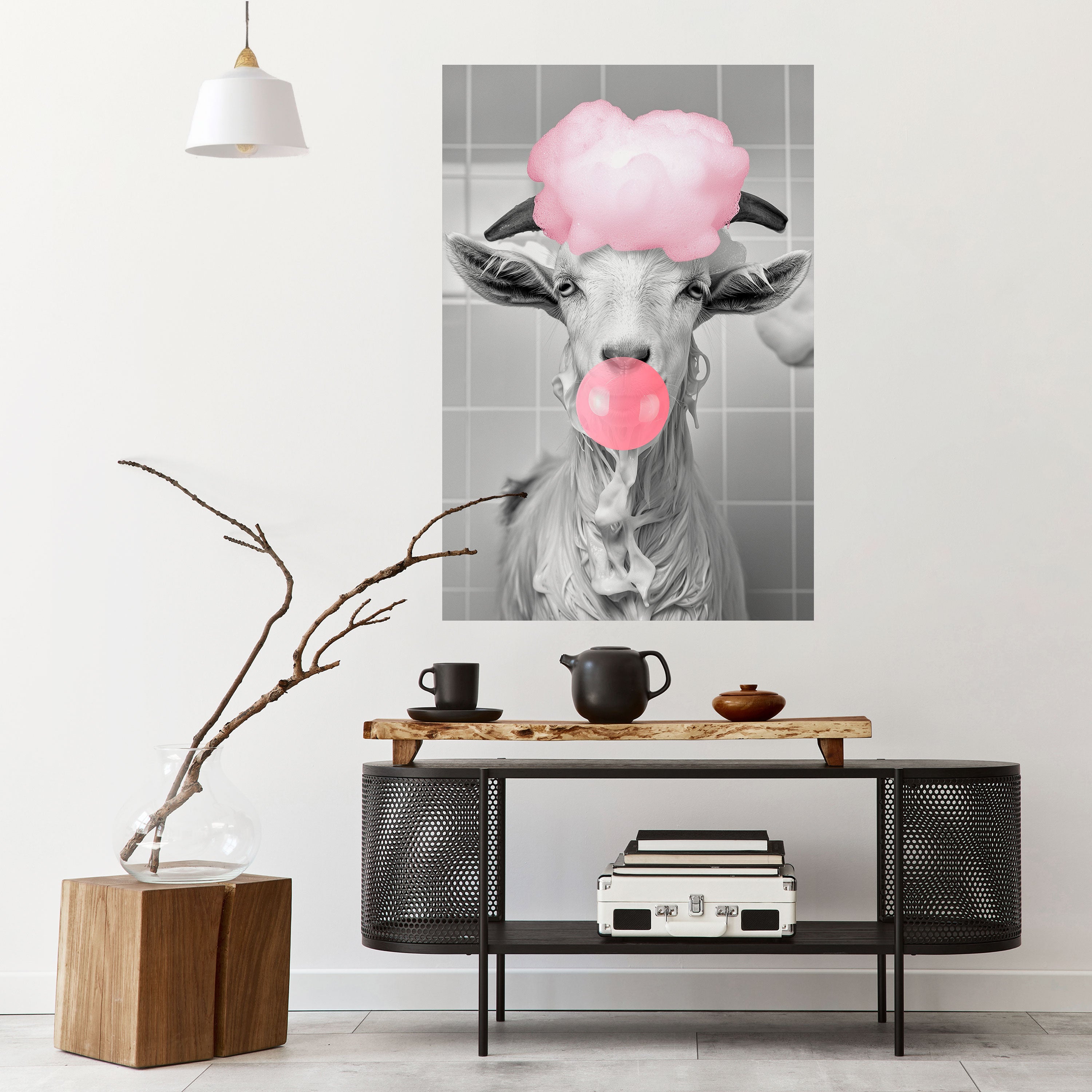 BUBBLEGUM BOVINE BLISS Naklejka/Plakat pionowy