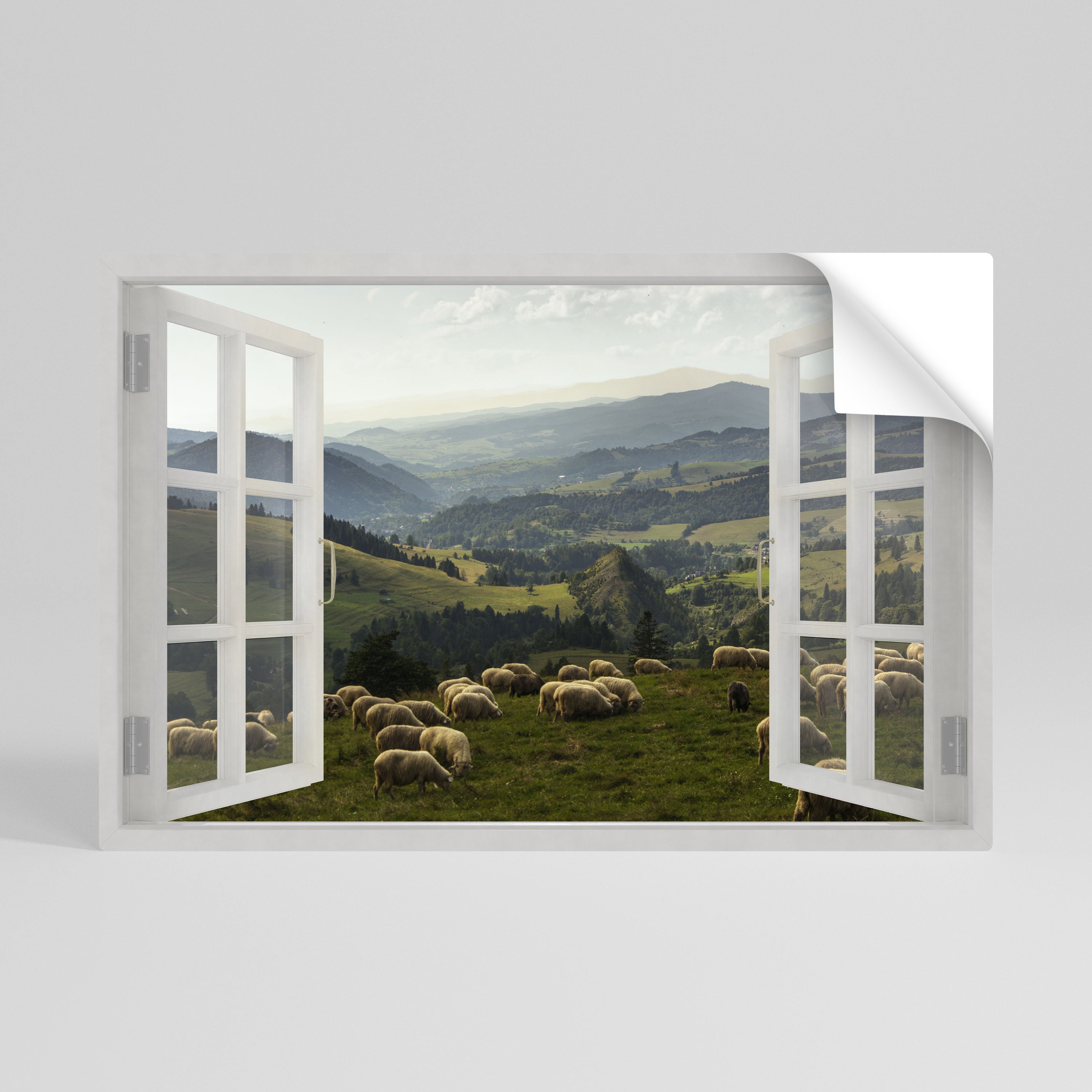 WILD PASTURES VIEW Naklejka/Plakat poziomy