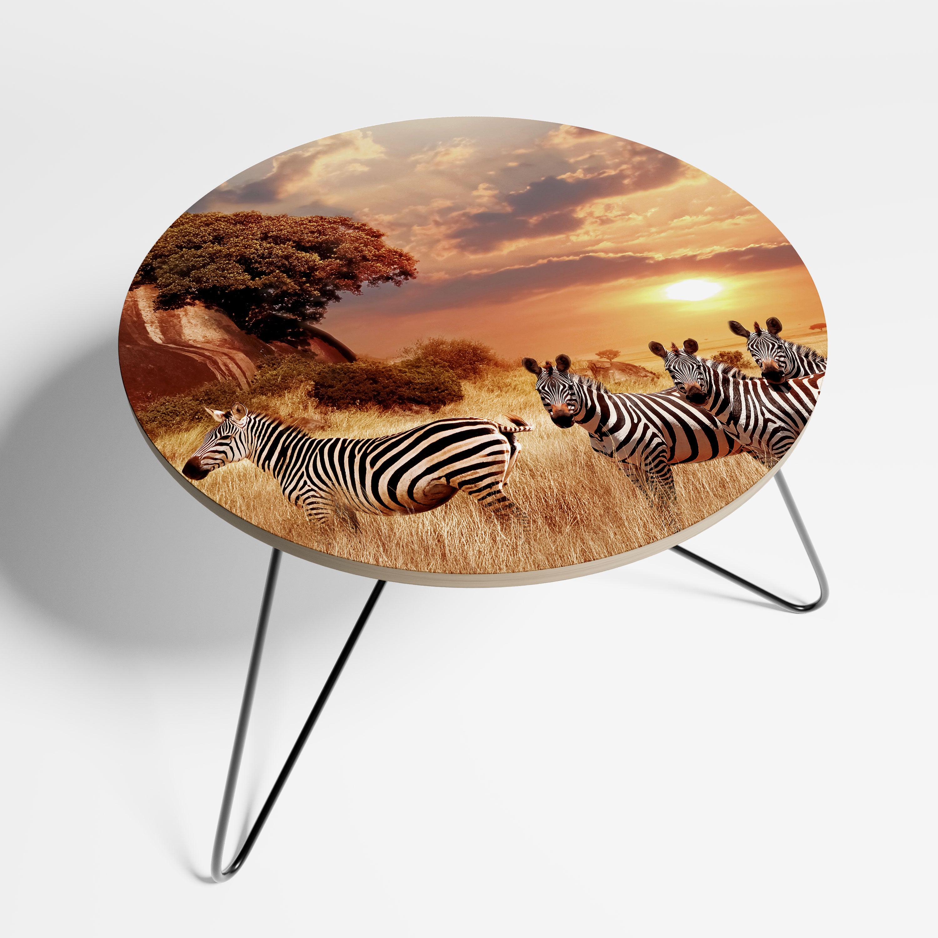 ZEBRA SUNSET SERENADE Stolik kawowy duży
