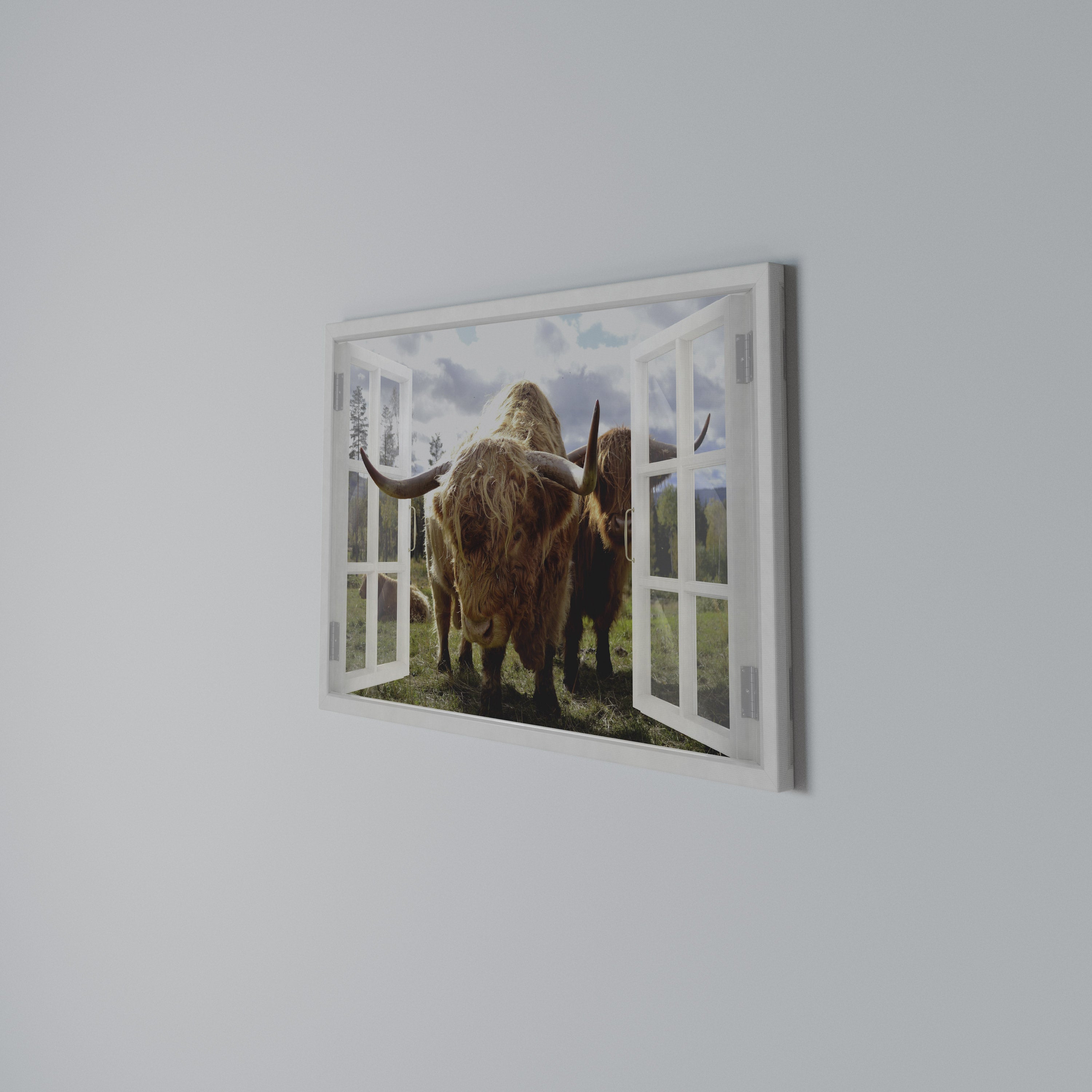 BOVINE WINDOW VISTA Poziomy obraz na płótnie
