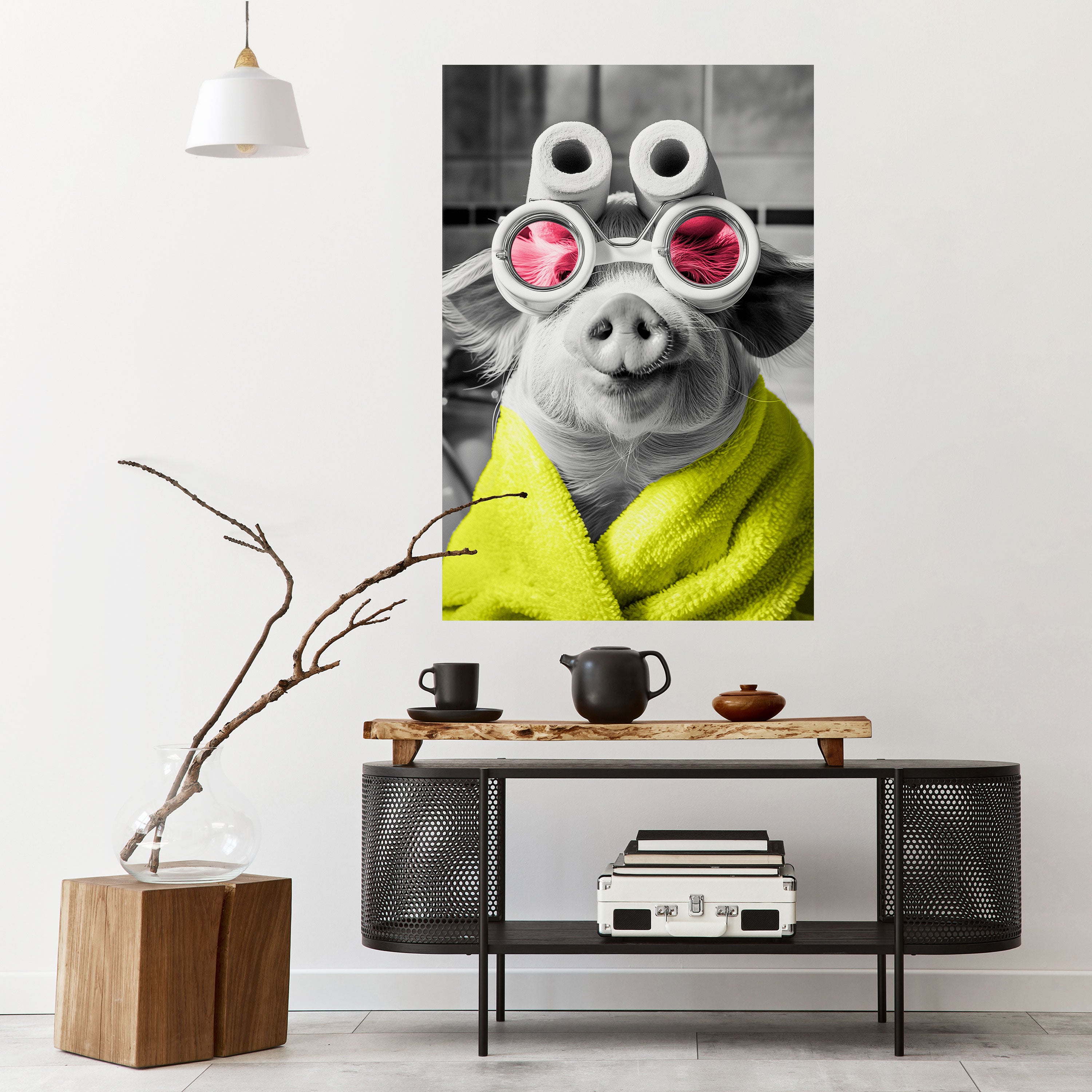 MORNING PIGLET Naklejka/Plakat pionowy