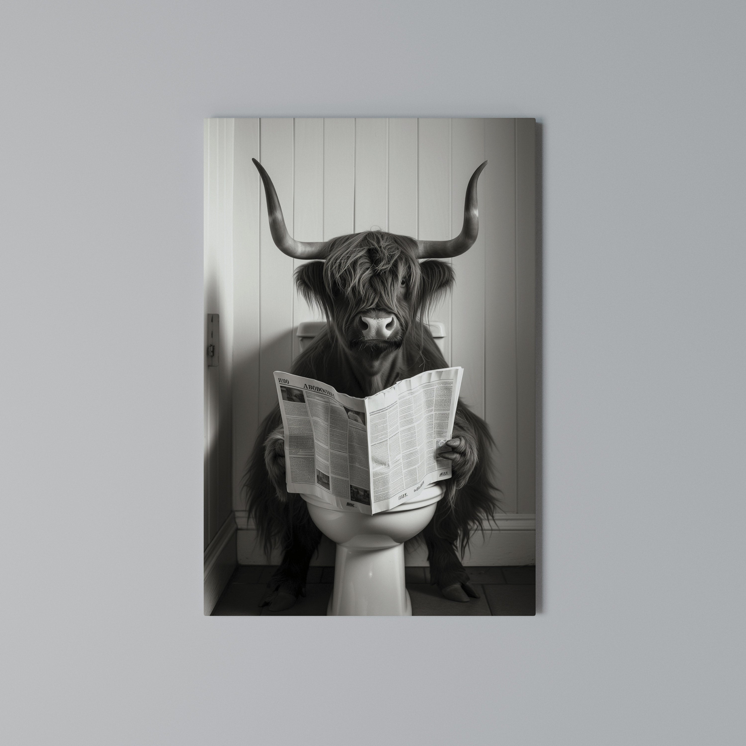 MOO-DY NEWS BREAK Pionowy obraz na płótnie