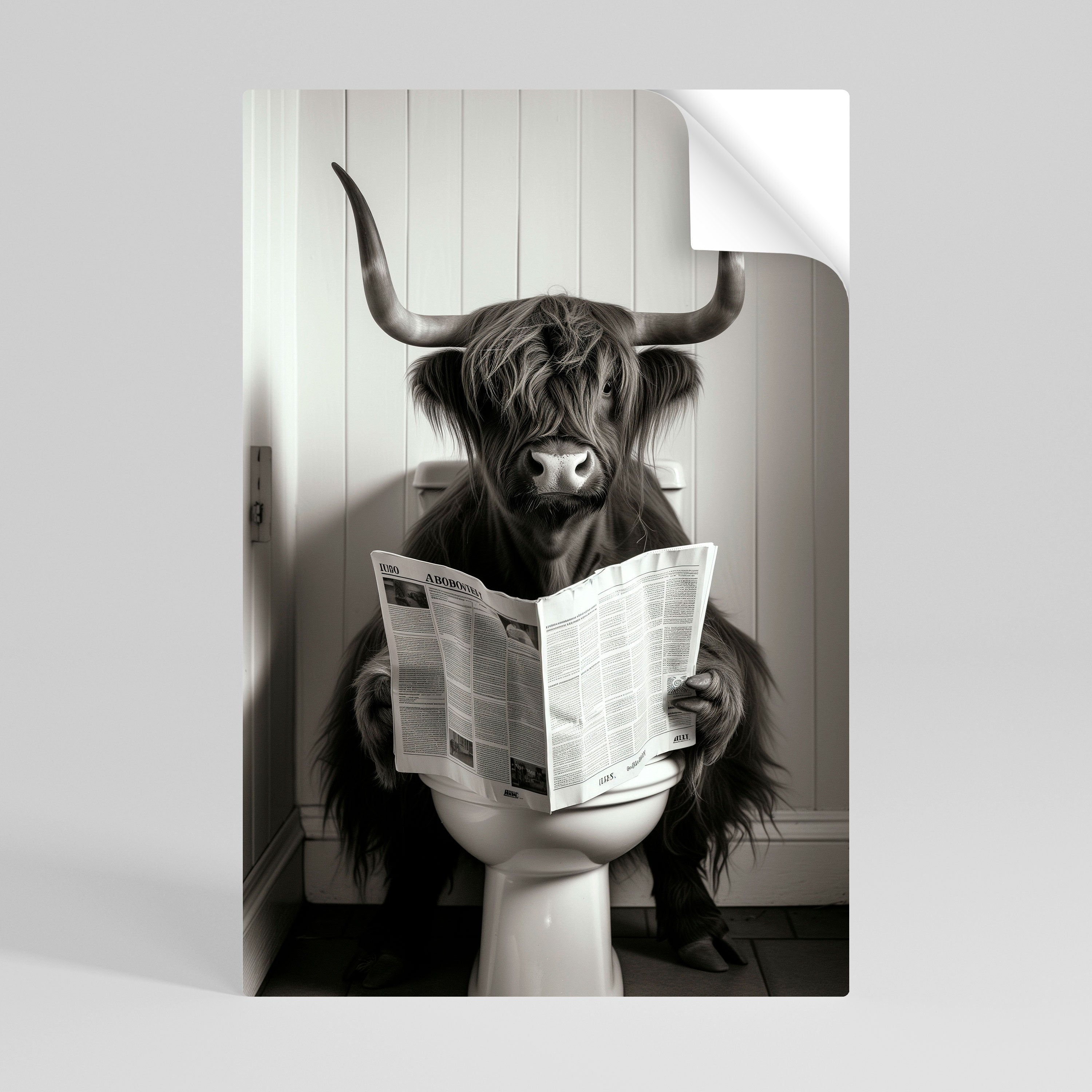 MOO-DY NEWS BREAK Naklejka/Plakat pionowy
