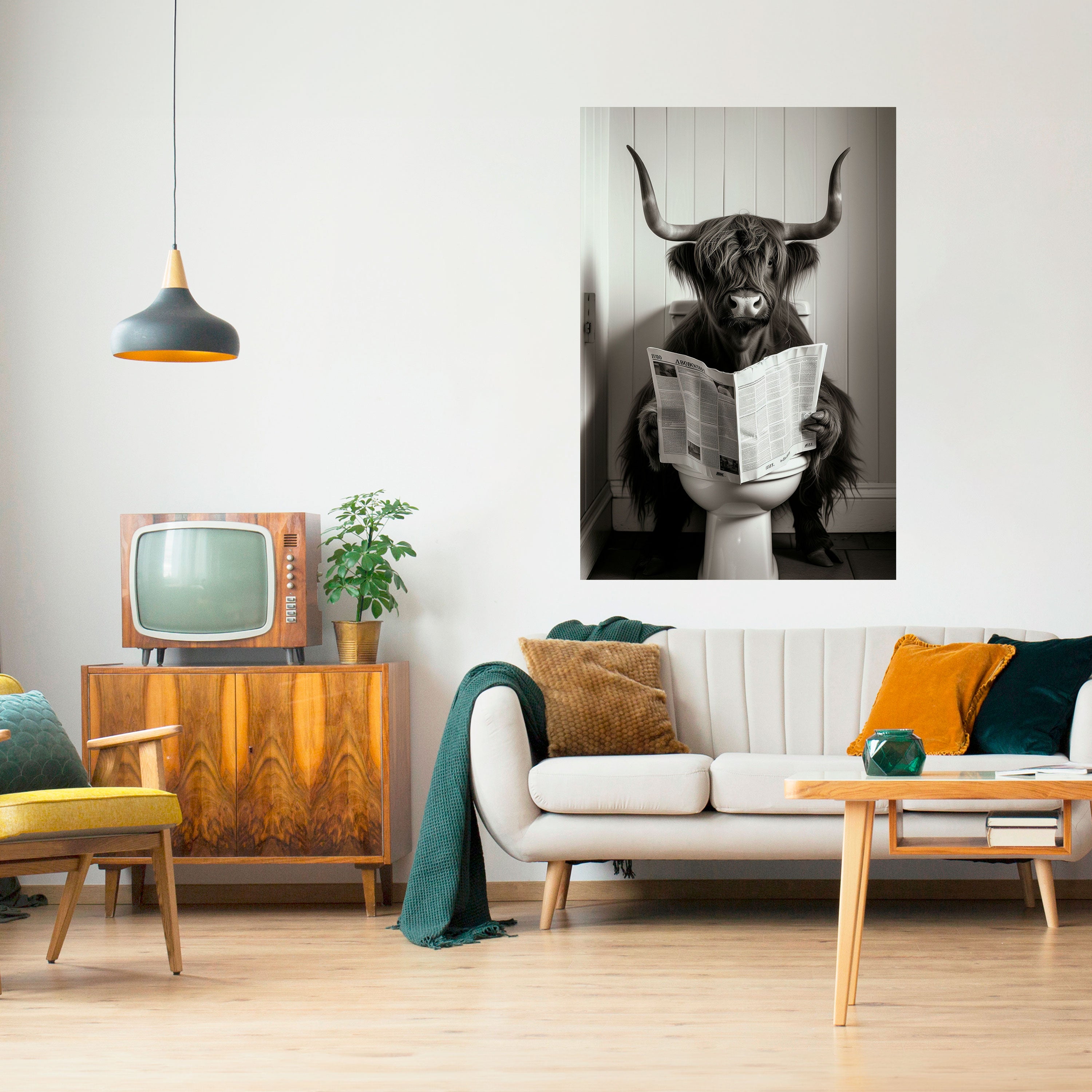 MOO-DY NEWS BREAK Naklejka/Plakat pionowy