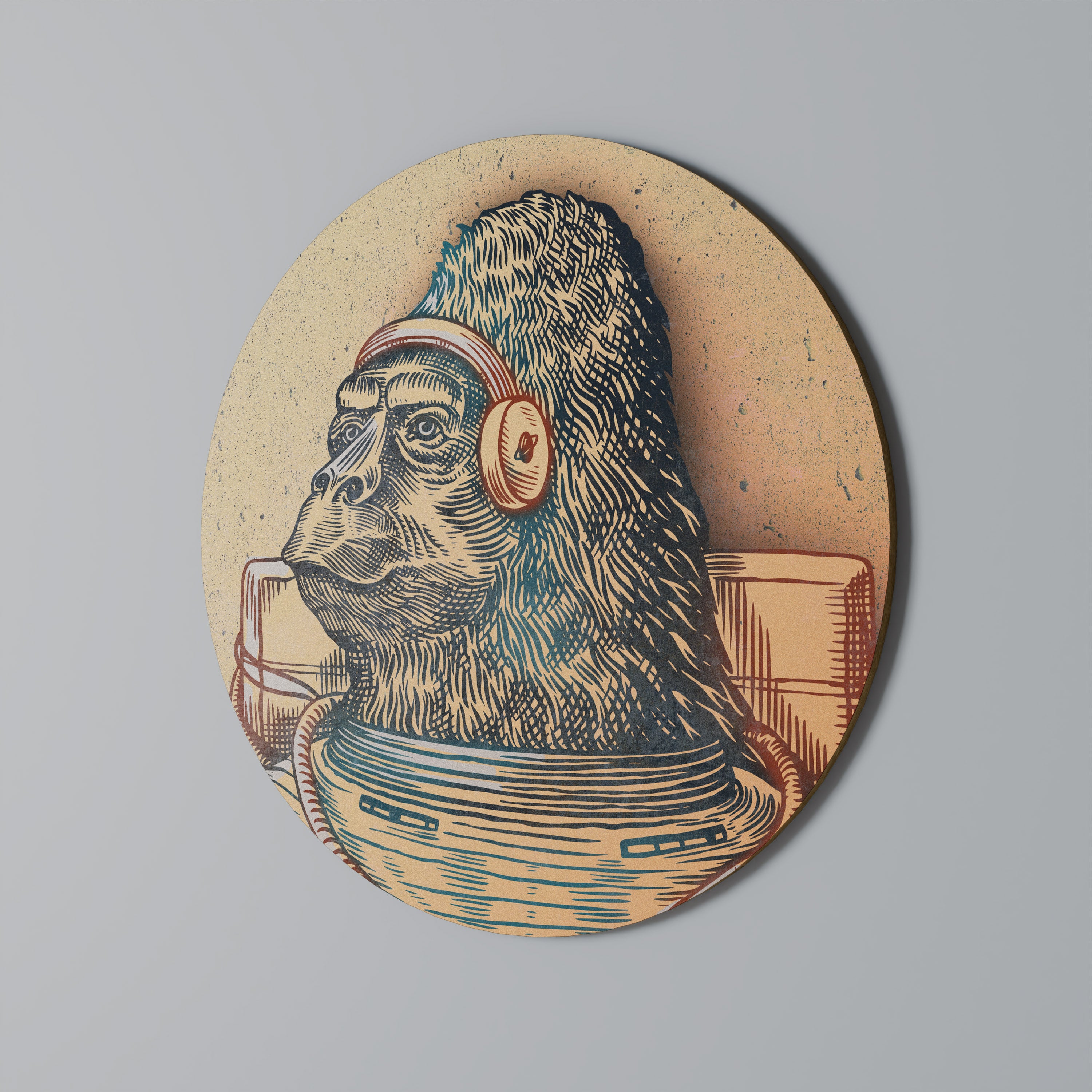 GORILLA GROOVE Obraz okrągły