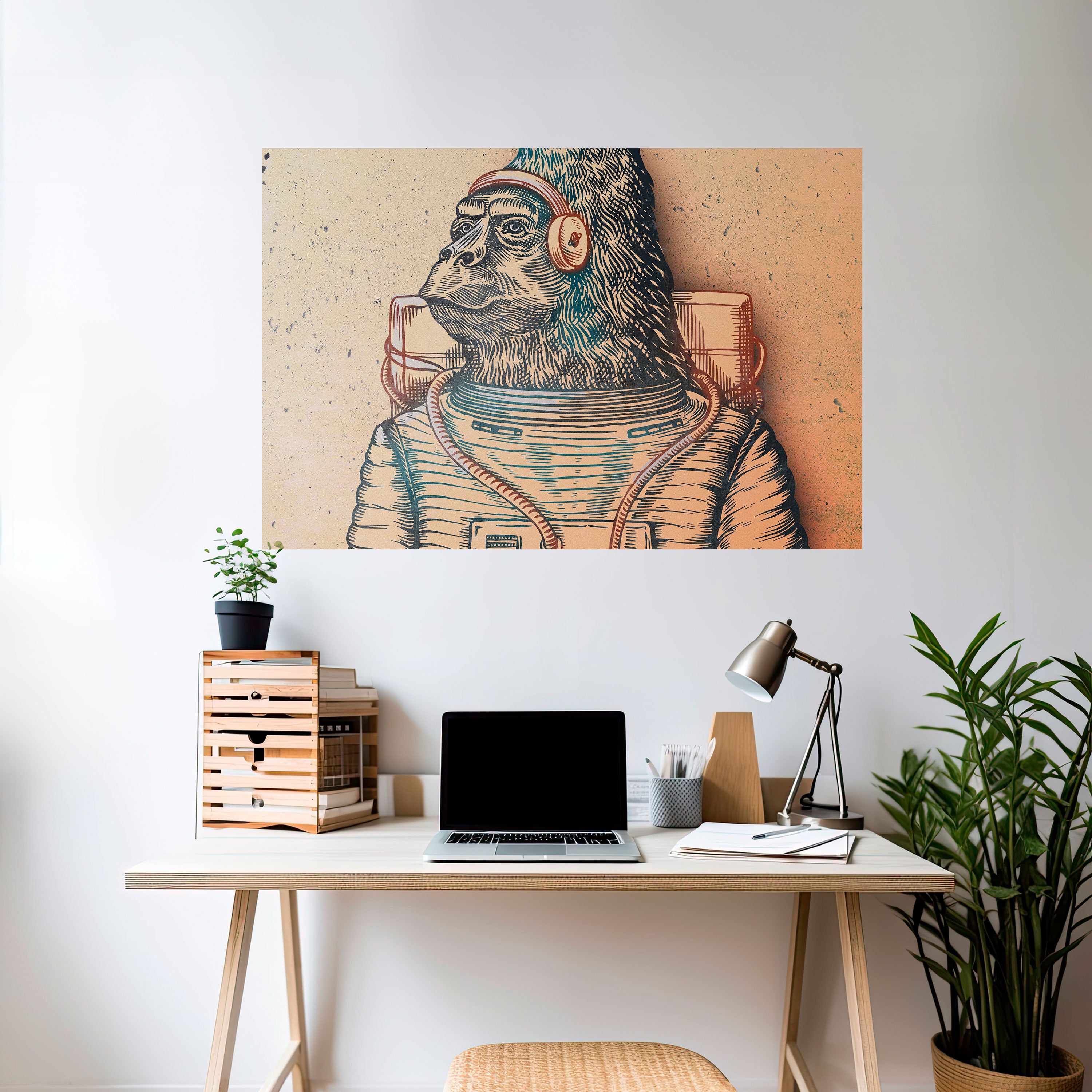 GORILLA GROOVE Naklejka/Plakat poziomy