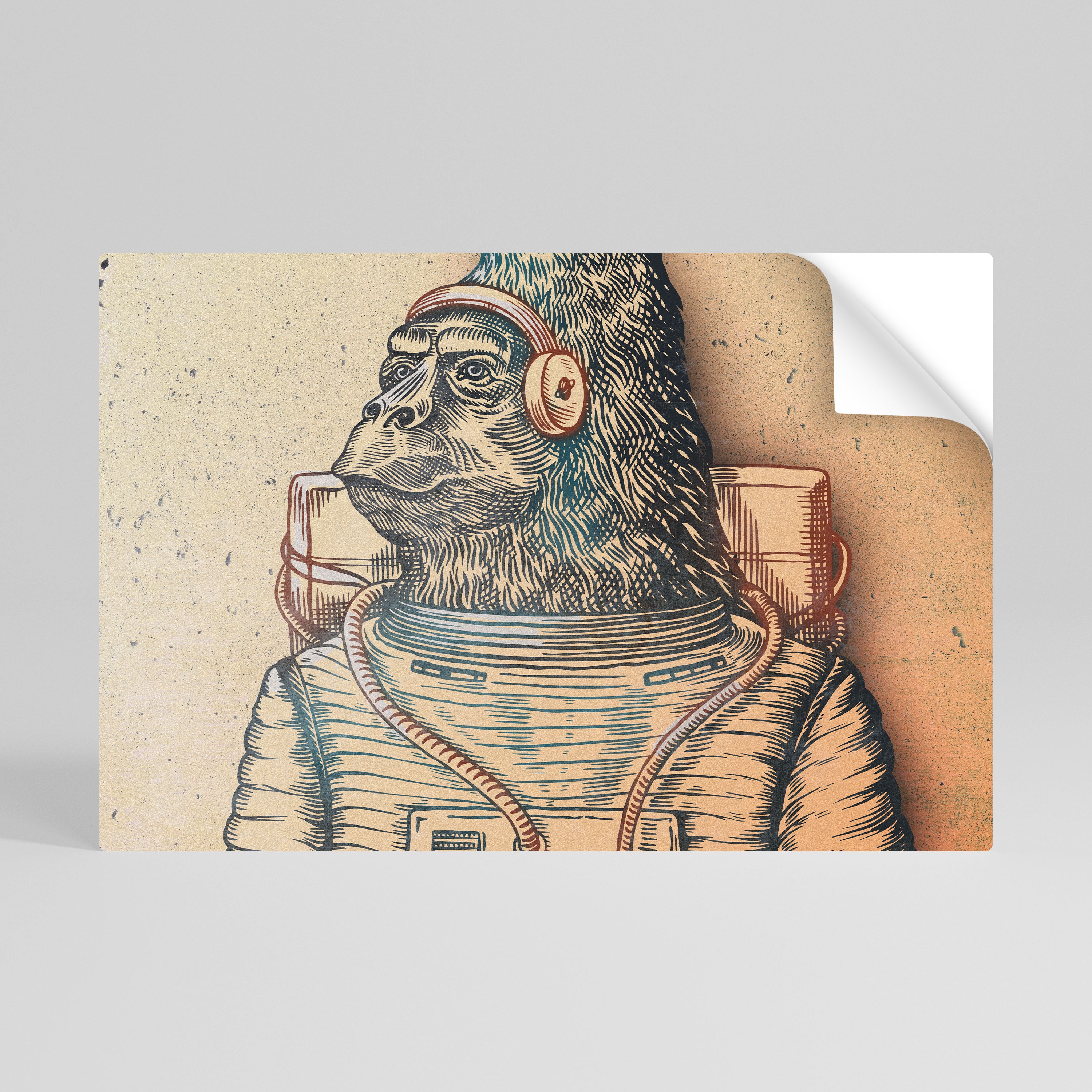 GORILLA GROOVE Naklejka/Plakat poziomy