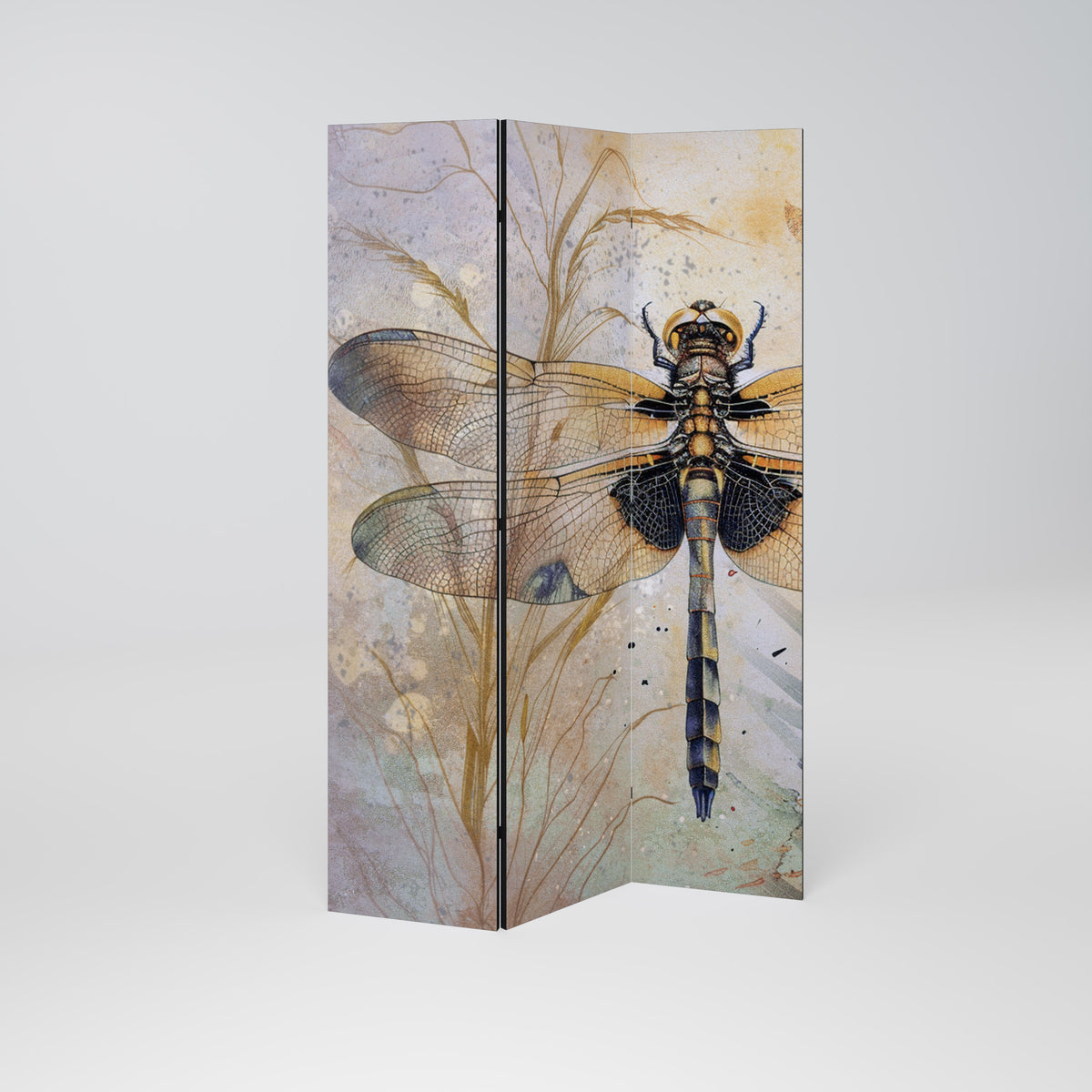 HER HIGHNESS DRAGONFLY Dekoracyjny parawan 3-skrzydłowy