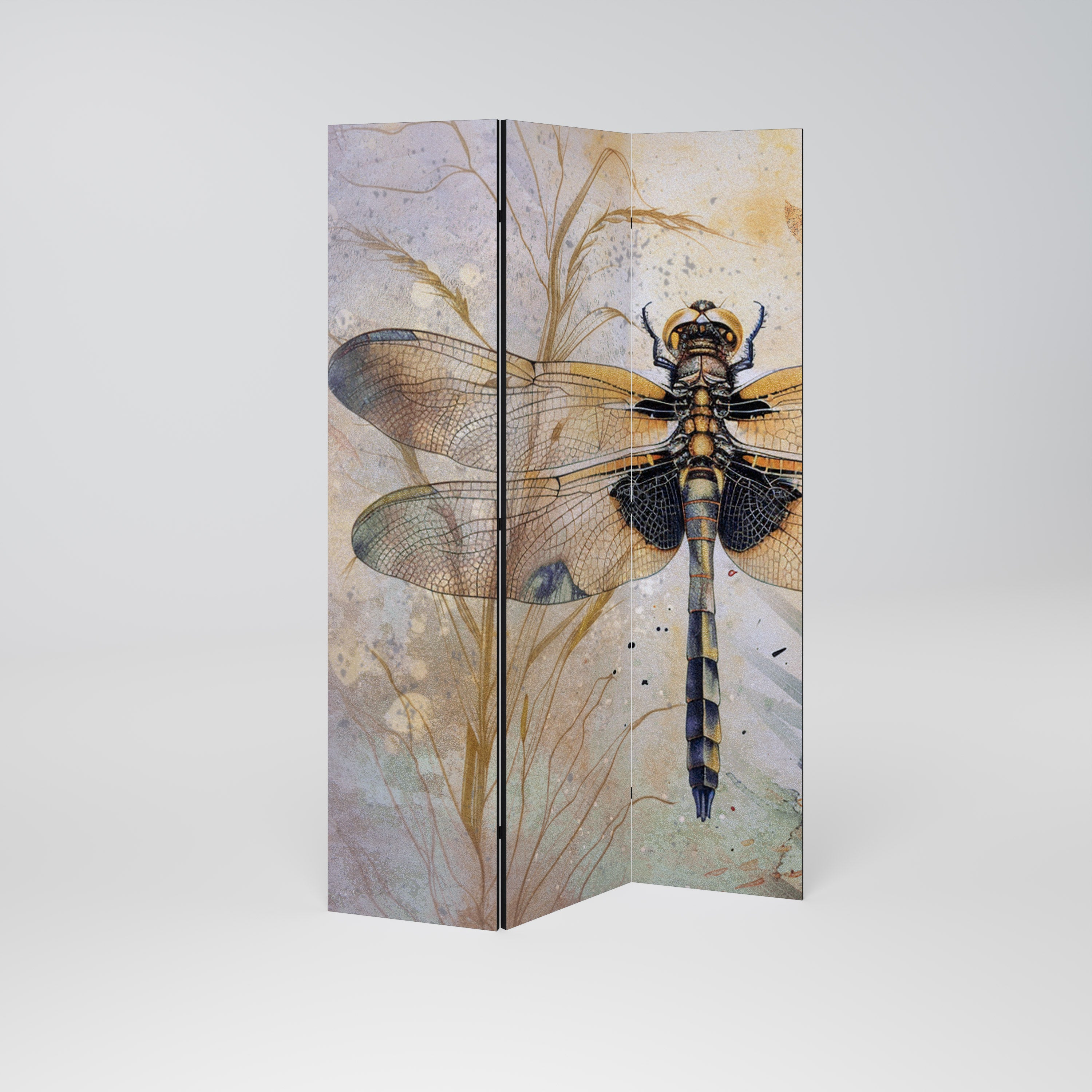 HER HIGHNESS DRAGONFLY Dekoracyjny parawan 3-skrzydłowy