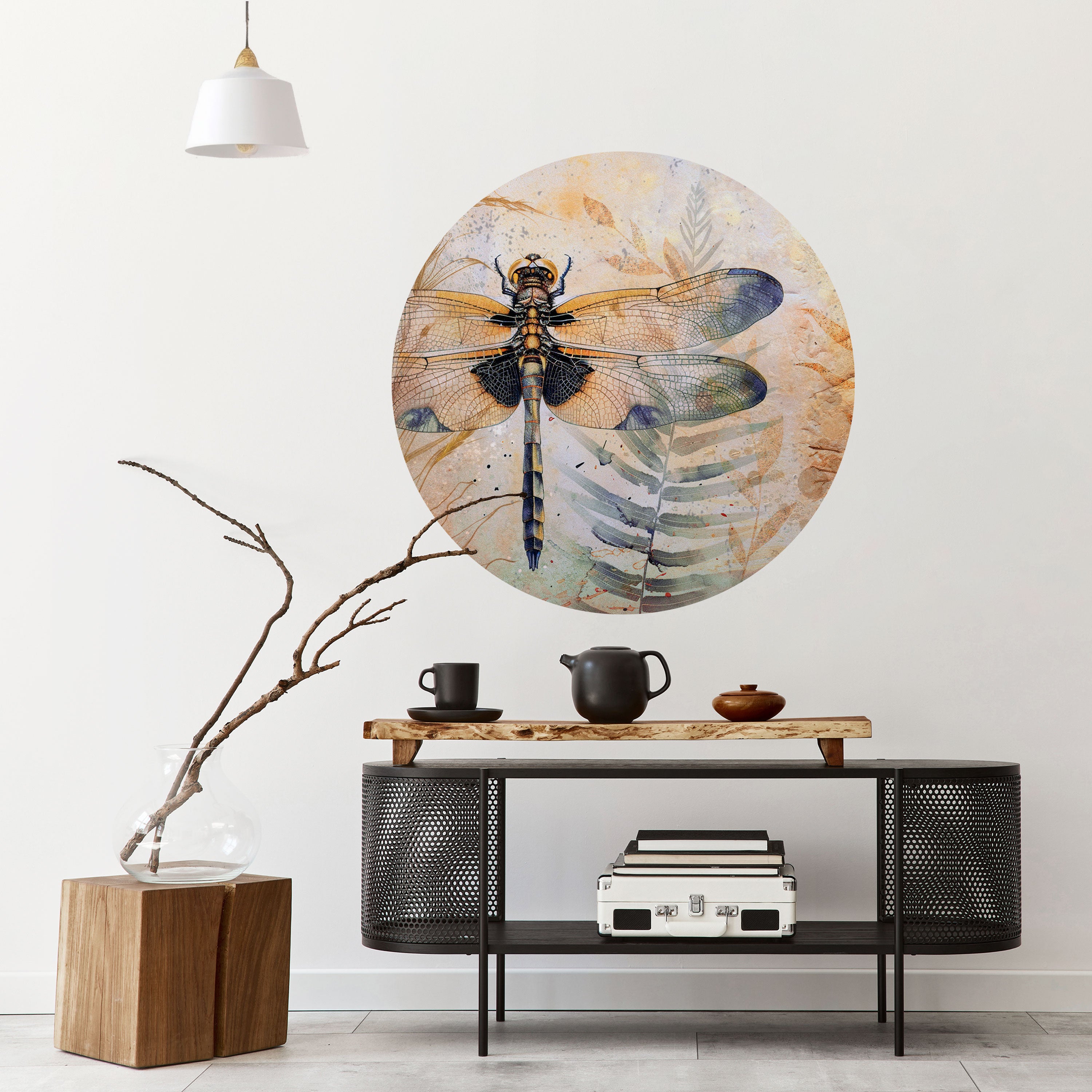 HER HIGHNESS DRAGONFLY Naklejka okrągła