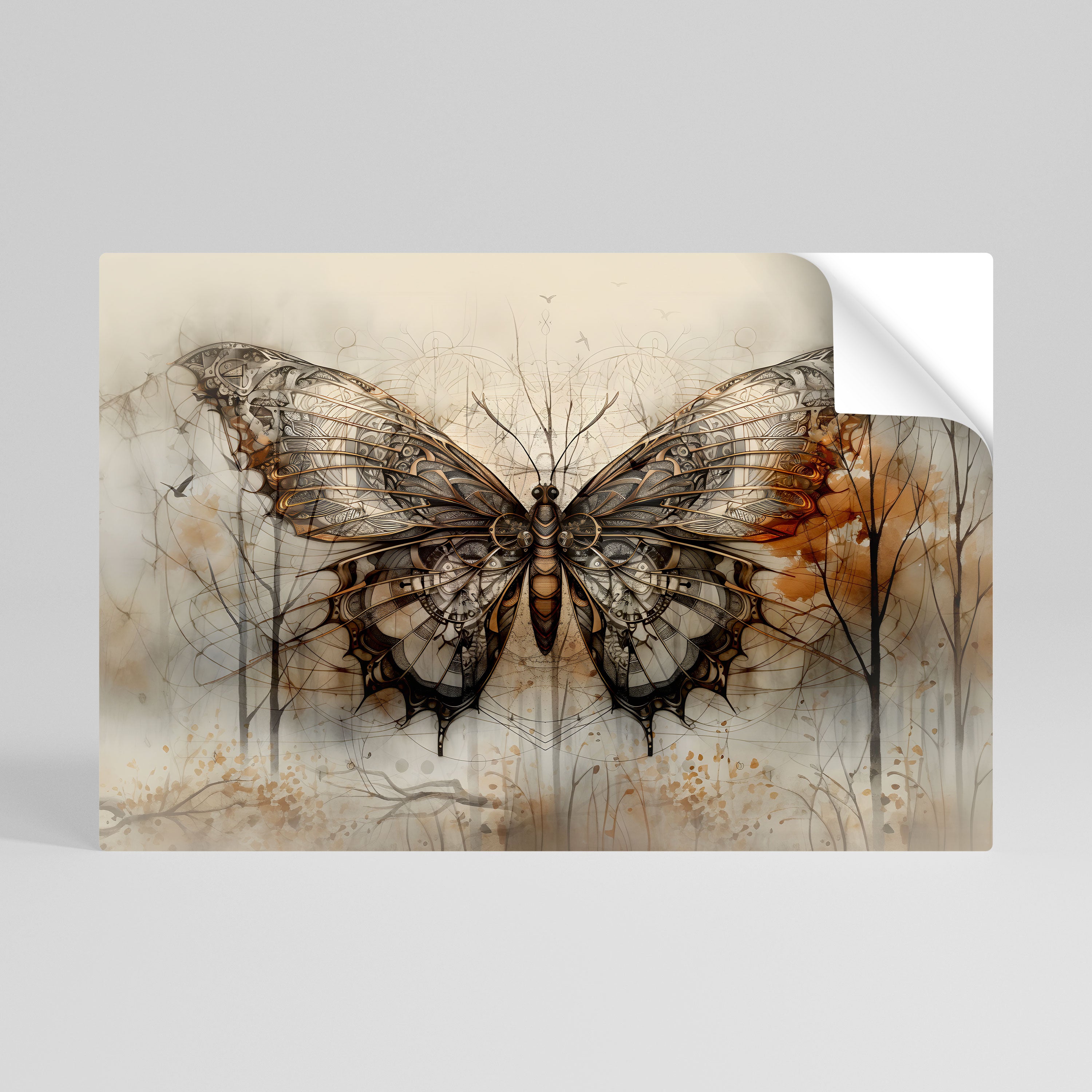 MECHANICAL BEAUTY UNVEILED Naklejka/Plakat poziomy