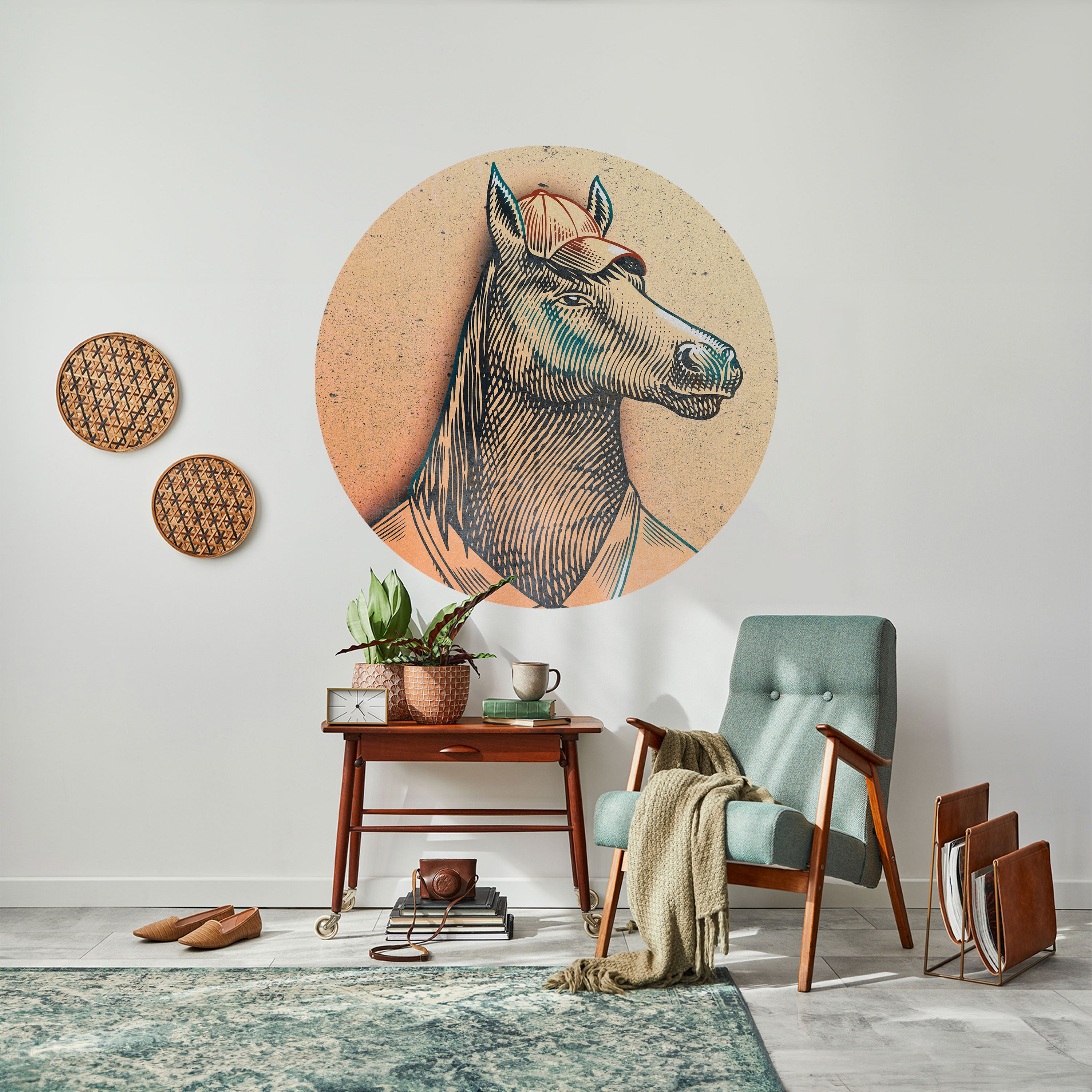 EQUINE SWAGGER Naklejka okrągła