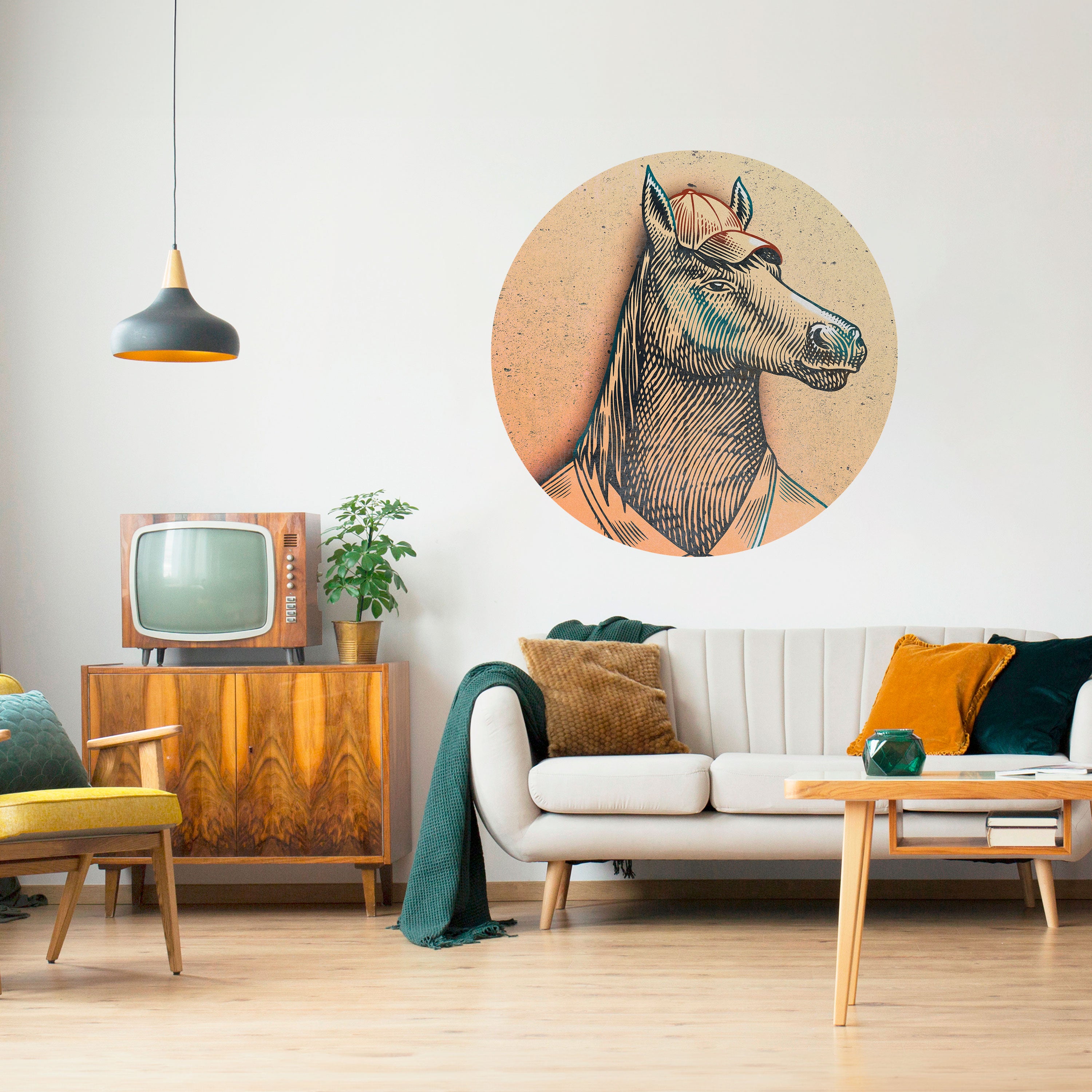 EQUINE SWAGGER Naklejka okrągła