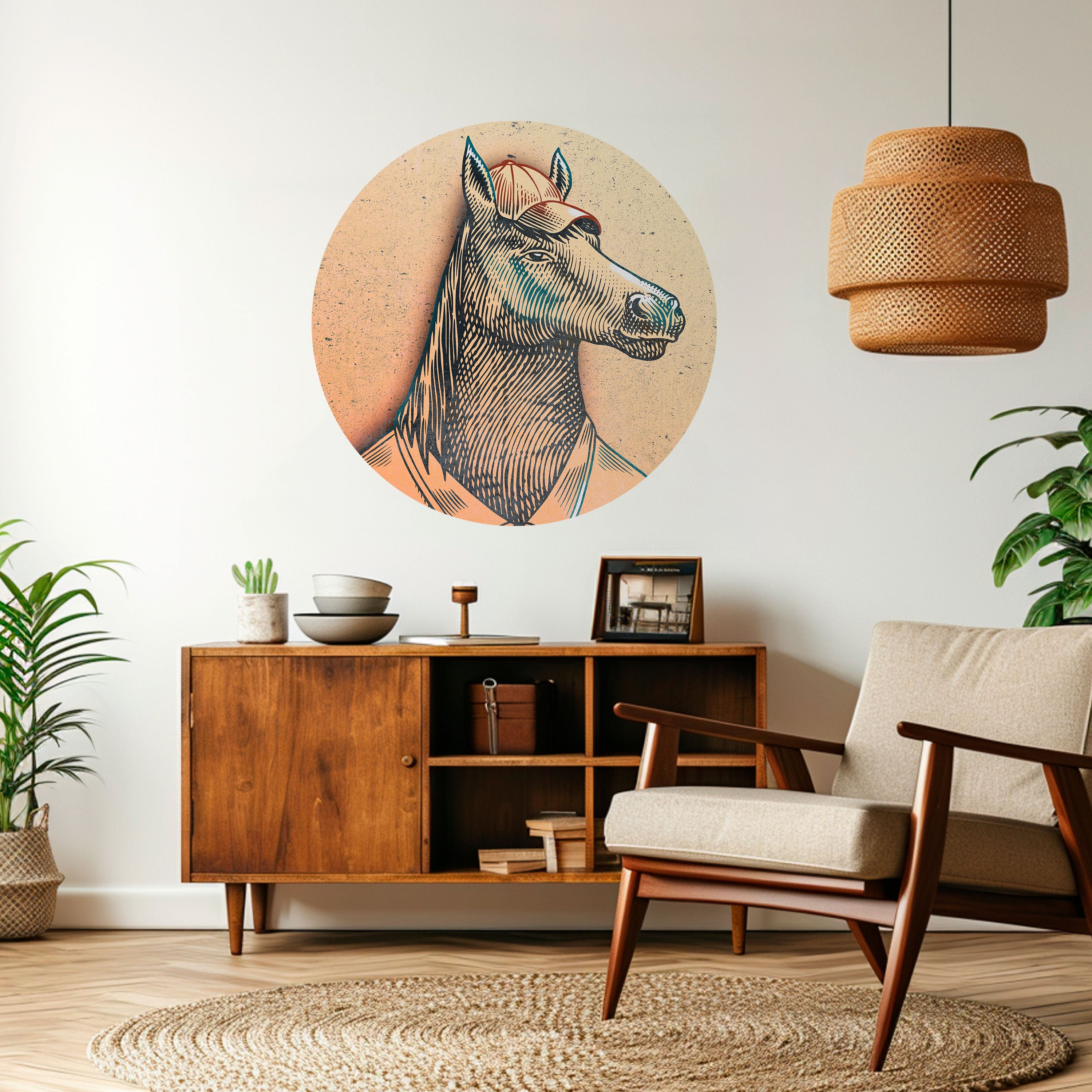 EQUINE SWAGGER Naklejka okrągła