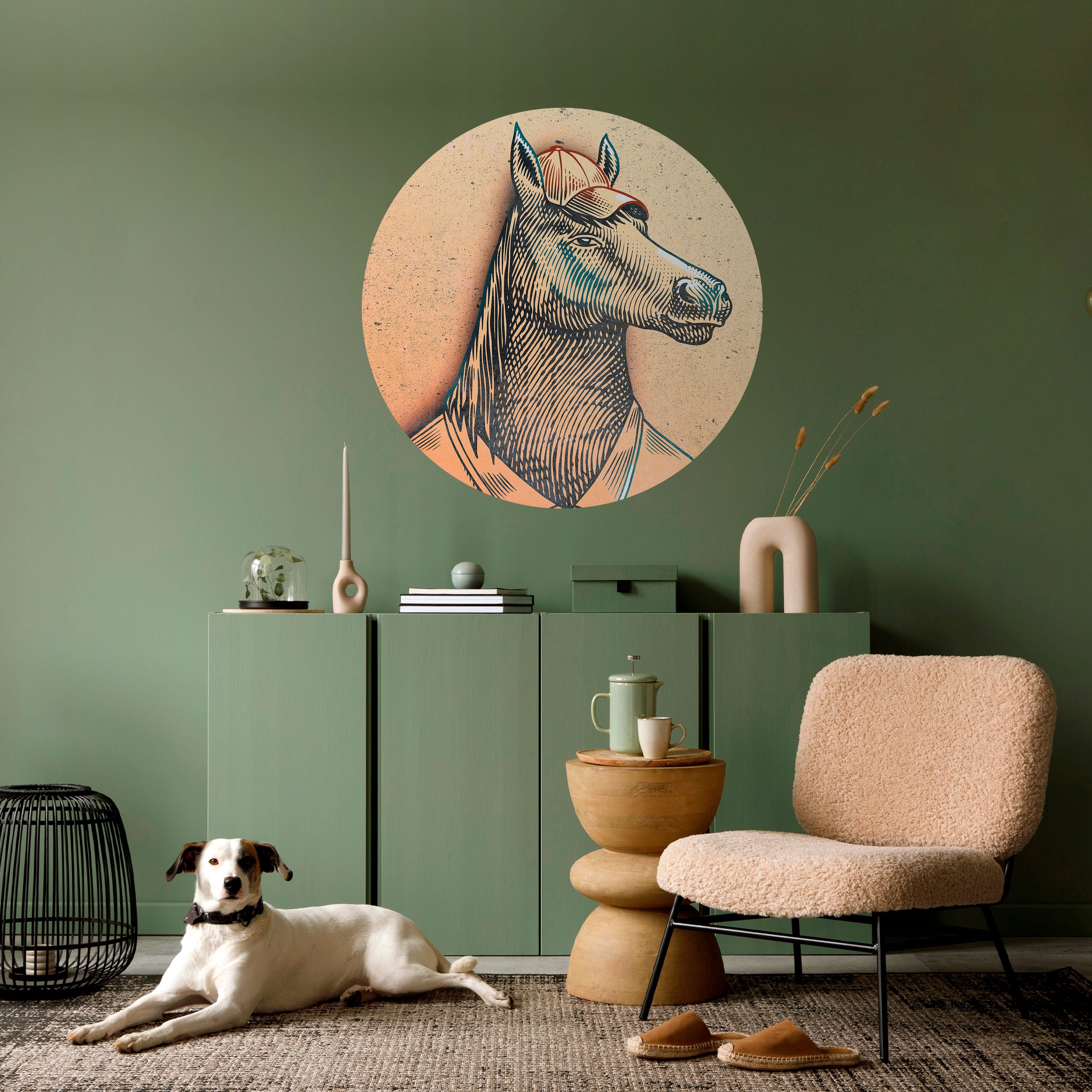 EQUINE SWAGGER Naklejka okrągła