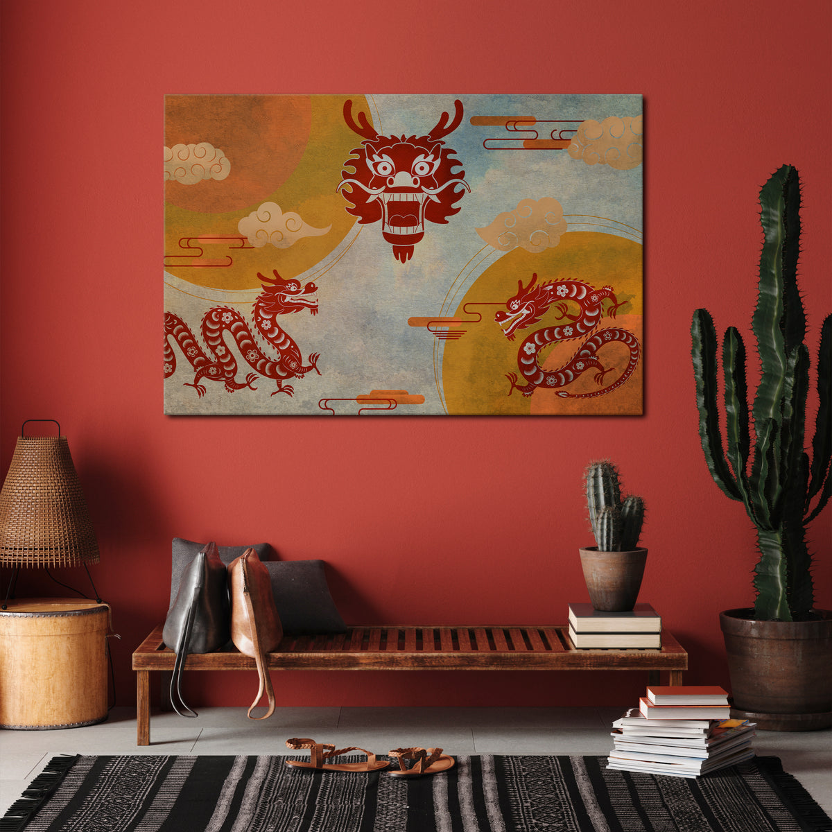 MYSTICAL DRAGON Poziomy obraz na płótnie