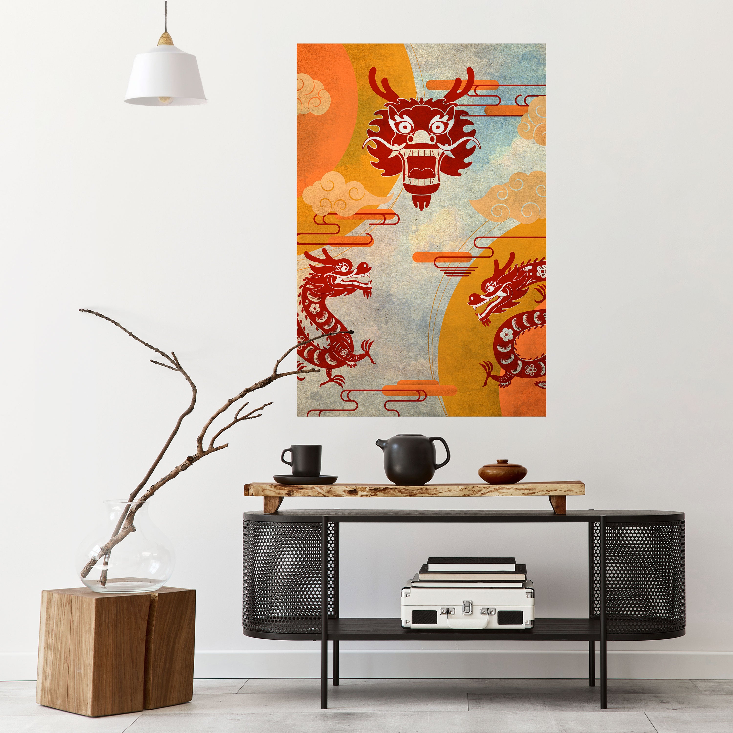 MYSTICAL DRAGON Naklejka/Plakat pionowy