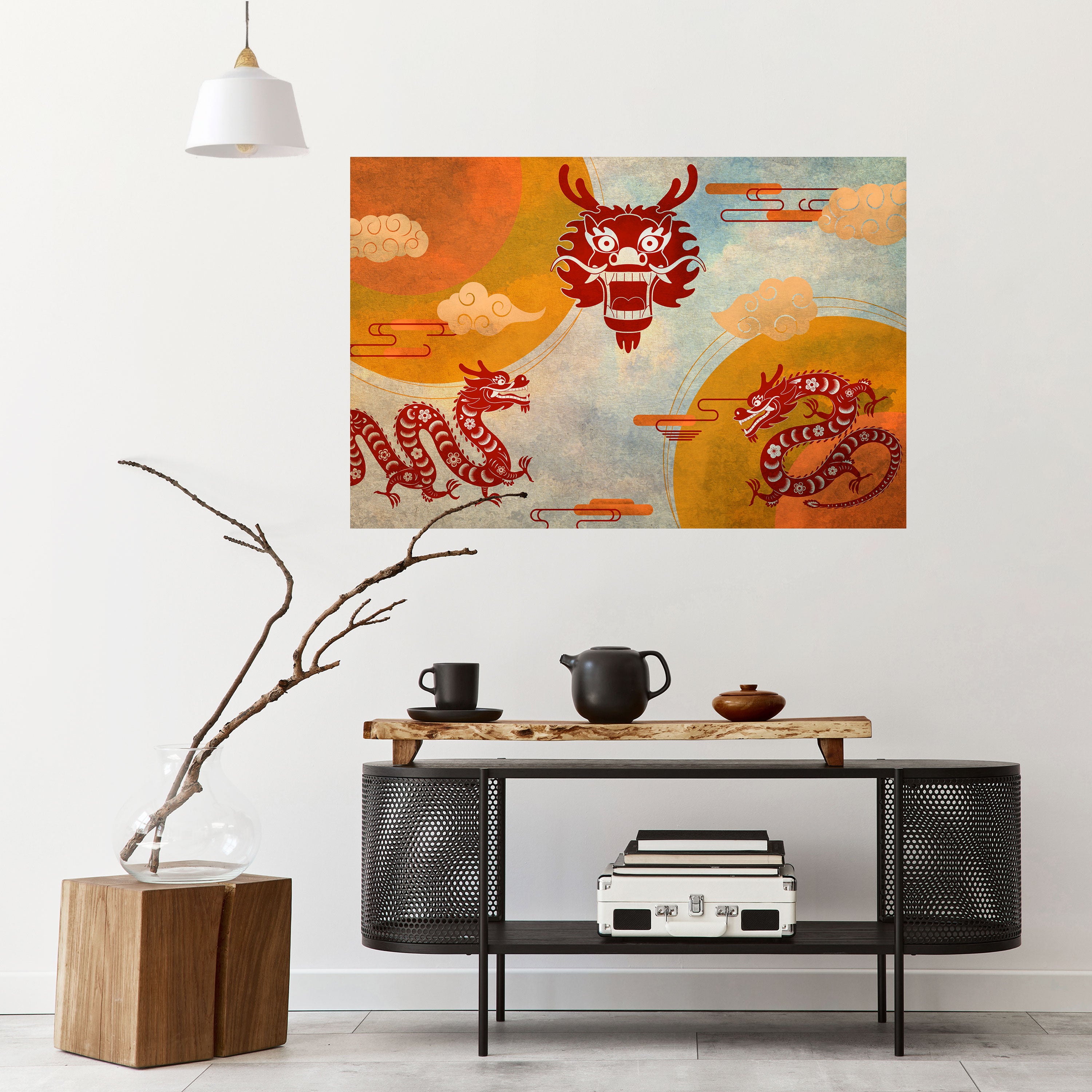 MYSTICAL DRAGON Naklejka/Plakat poziomy
