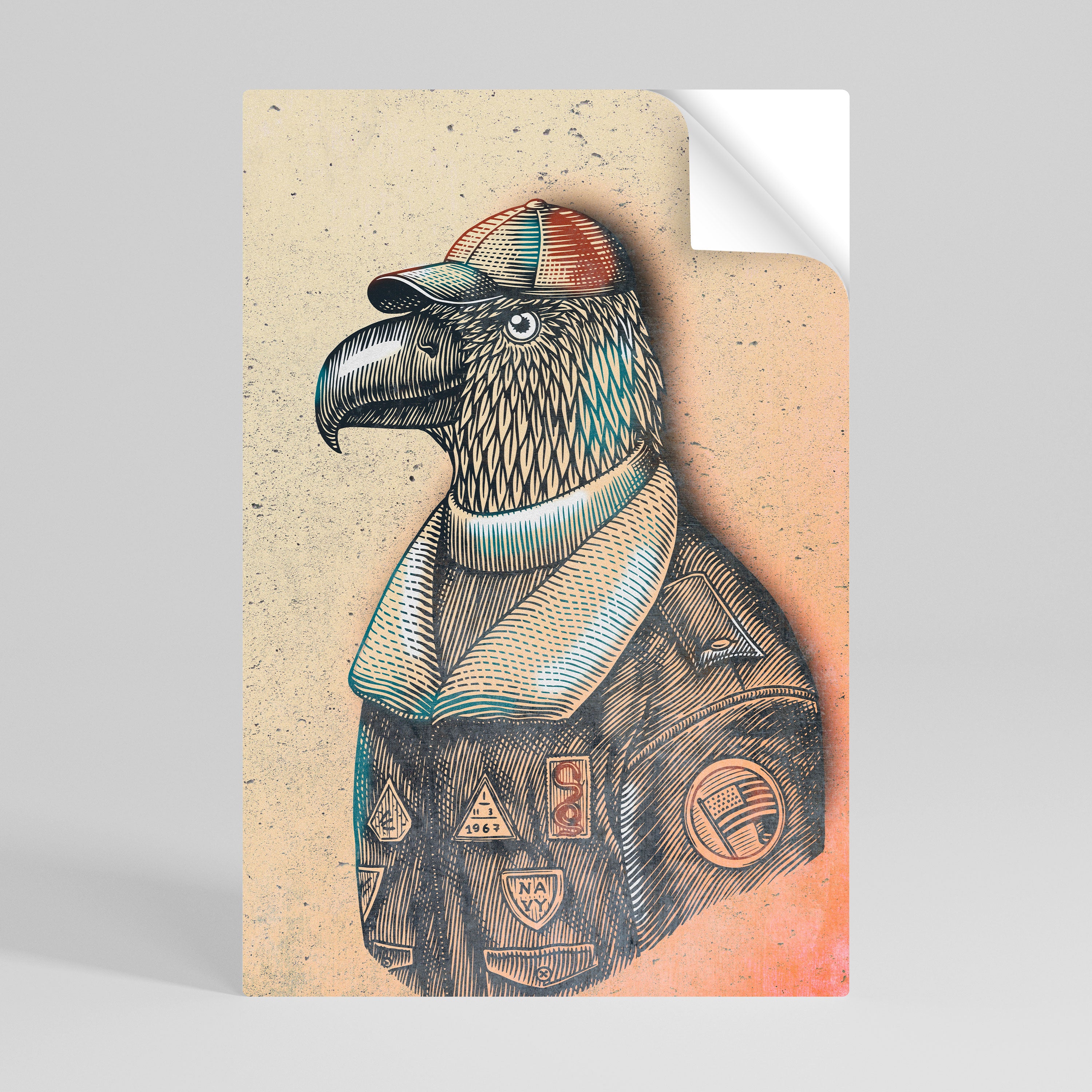 FEATHERED FASHIONISTA Naklejka/Plakat pionowy