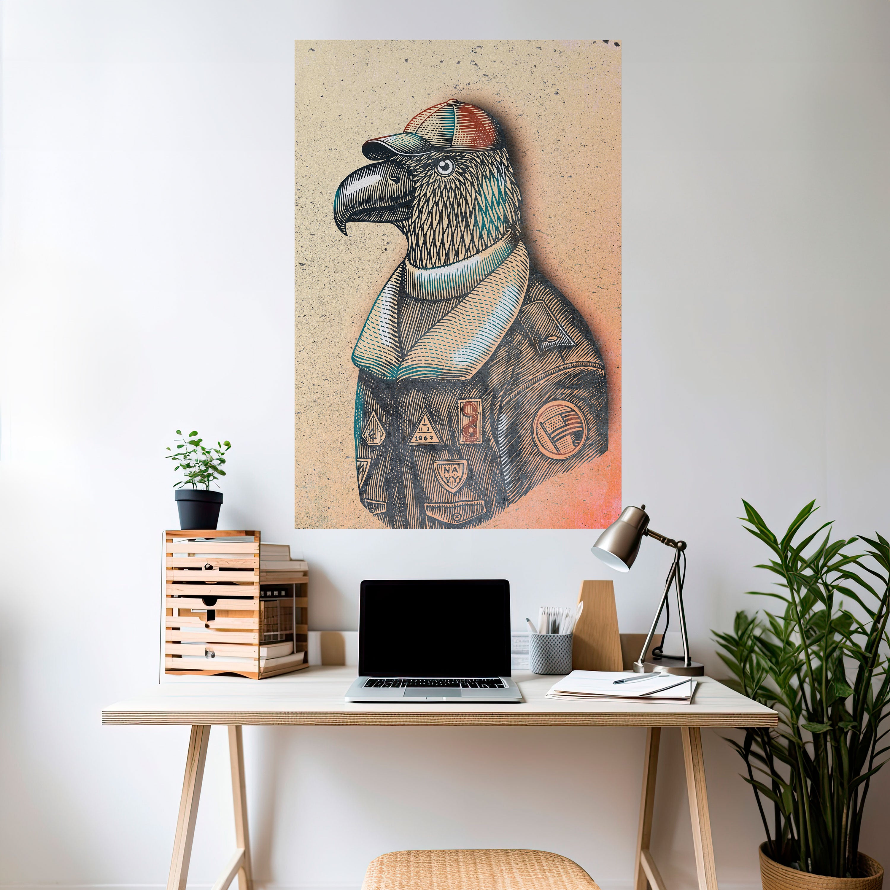 FEATHERED FASHIONISTA Naklejka/Plakat pionowy