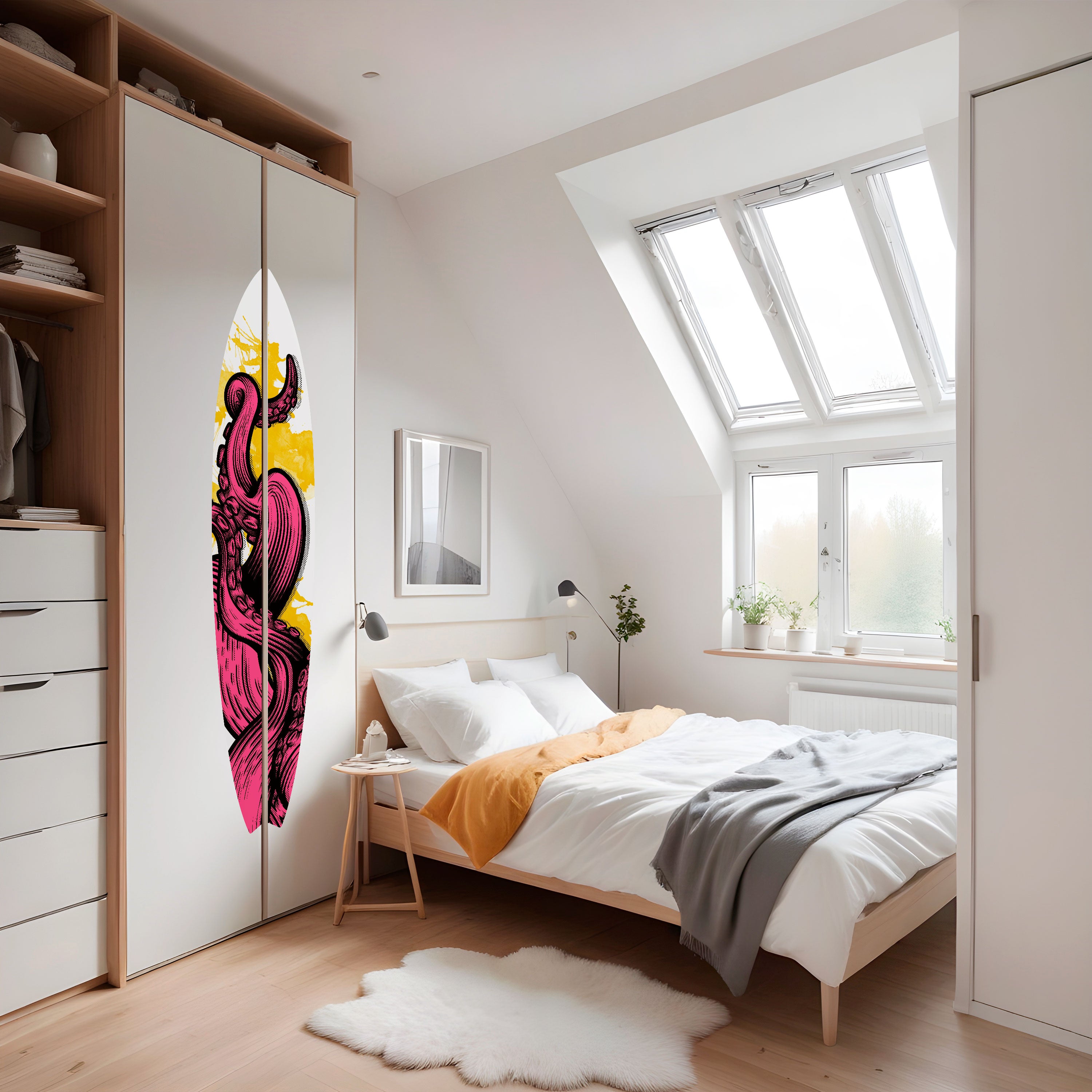 TENTACKLES DANCE Naklejka - deska surfingowa