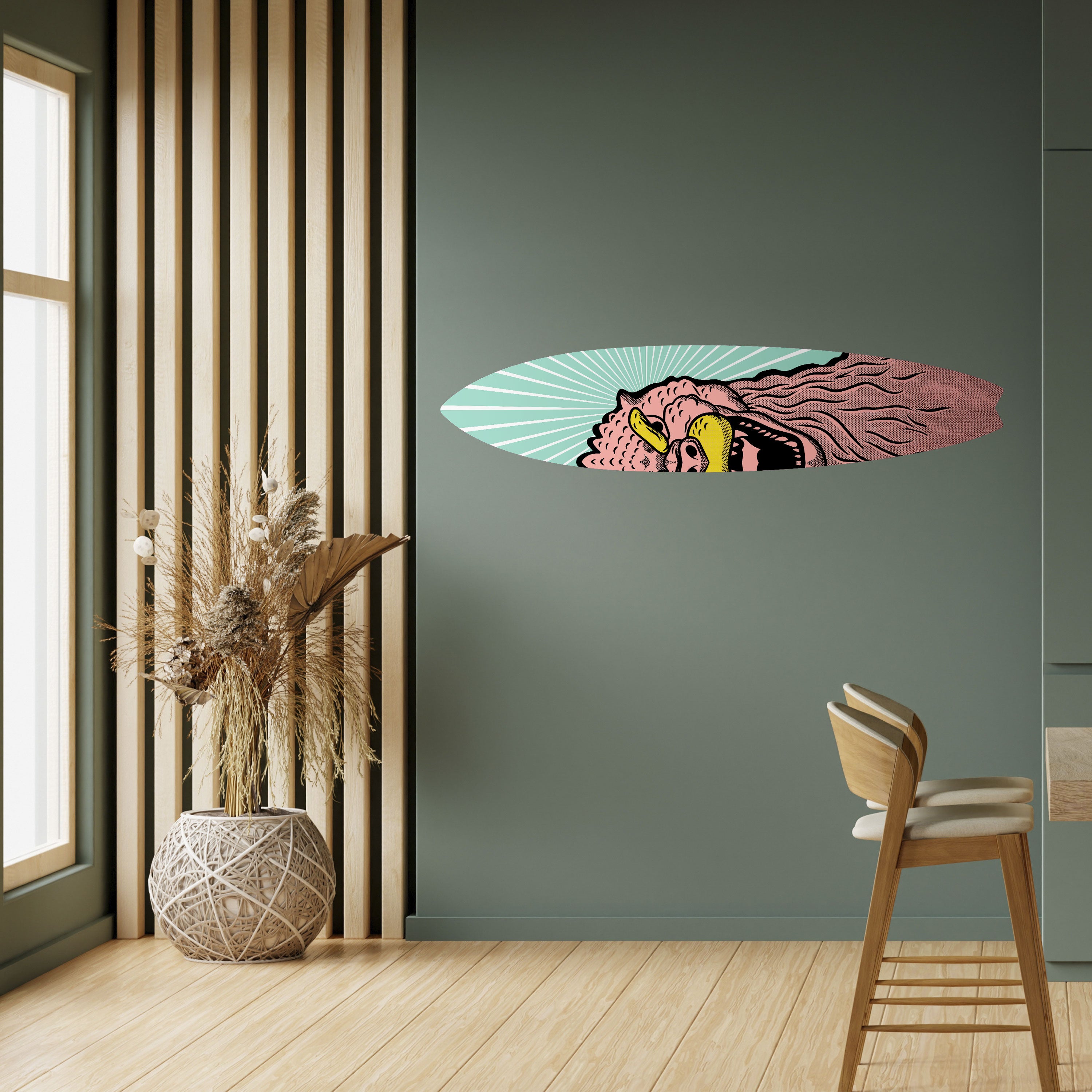 GODZILLA WELCOME Naklejka - deska surfingowa