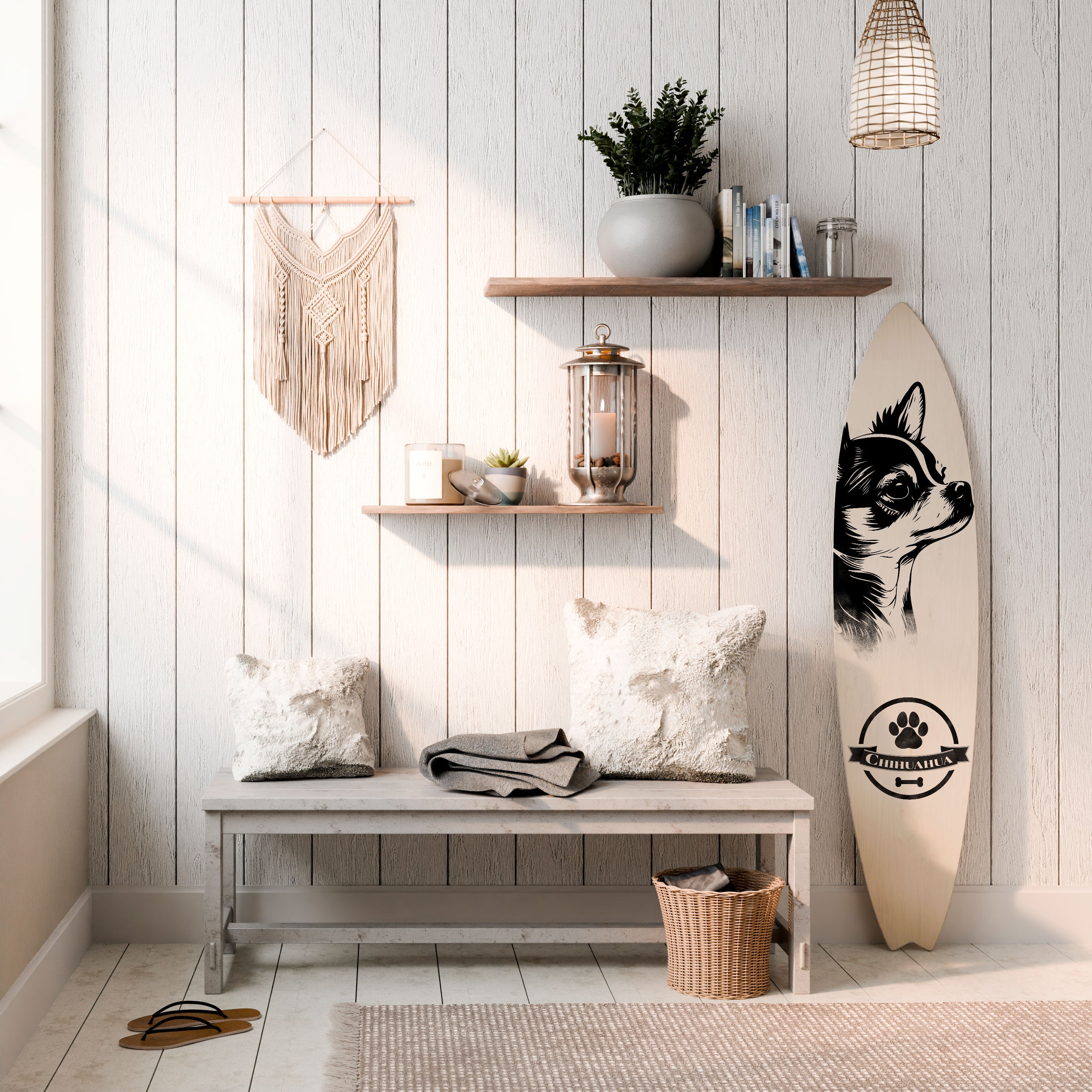 CHIHUAHUA DOG Dekoracyjna deska surfingowa