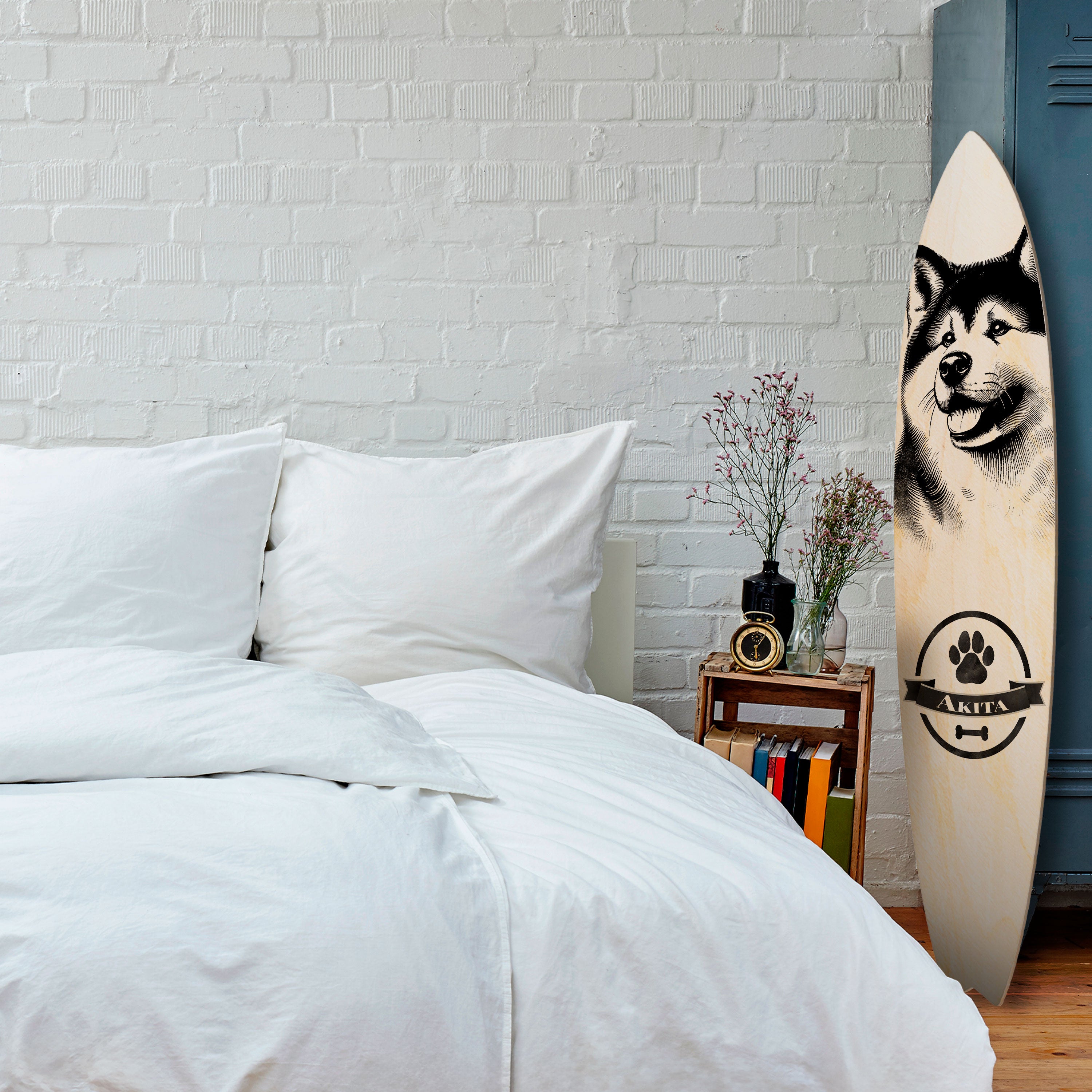 AKITA DOG Dekoracyjna deska surfingowa