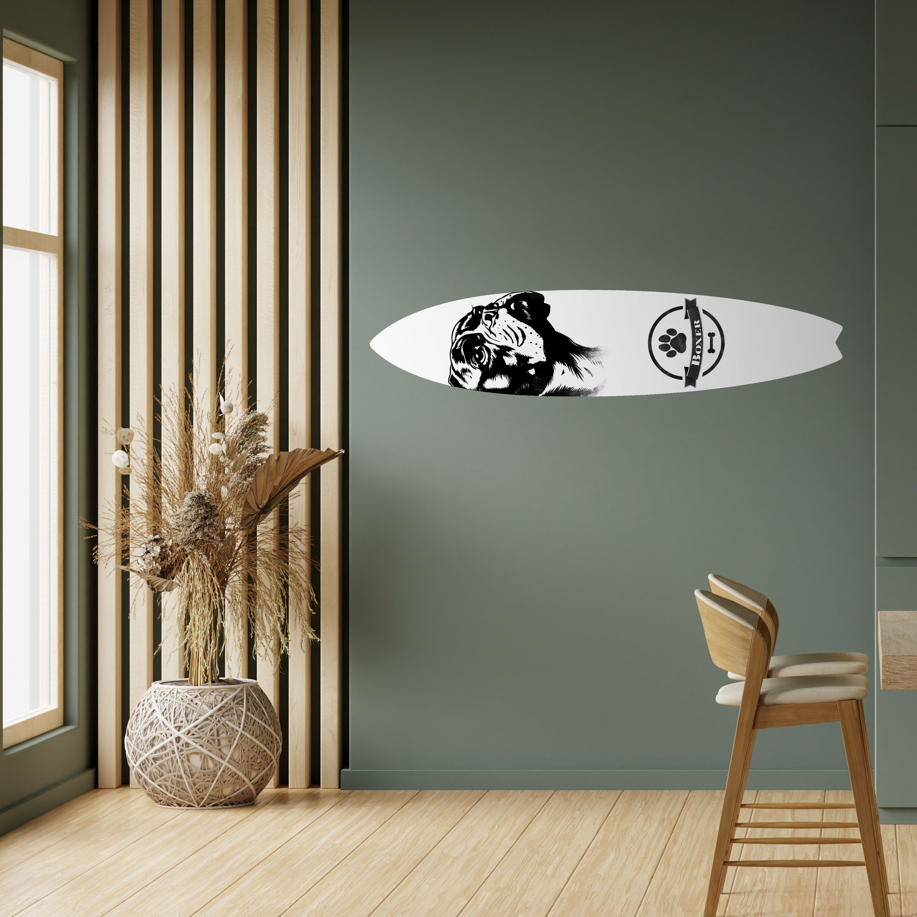 BOXER DOG Naklejka - deska surfingowa