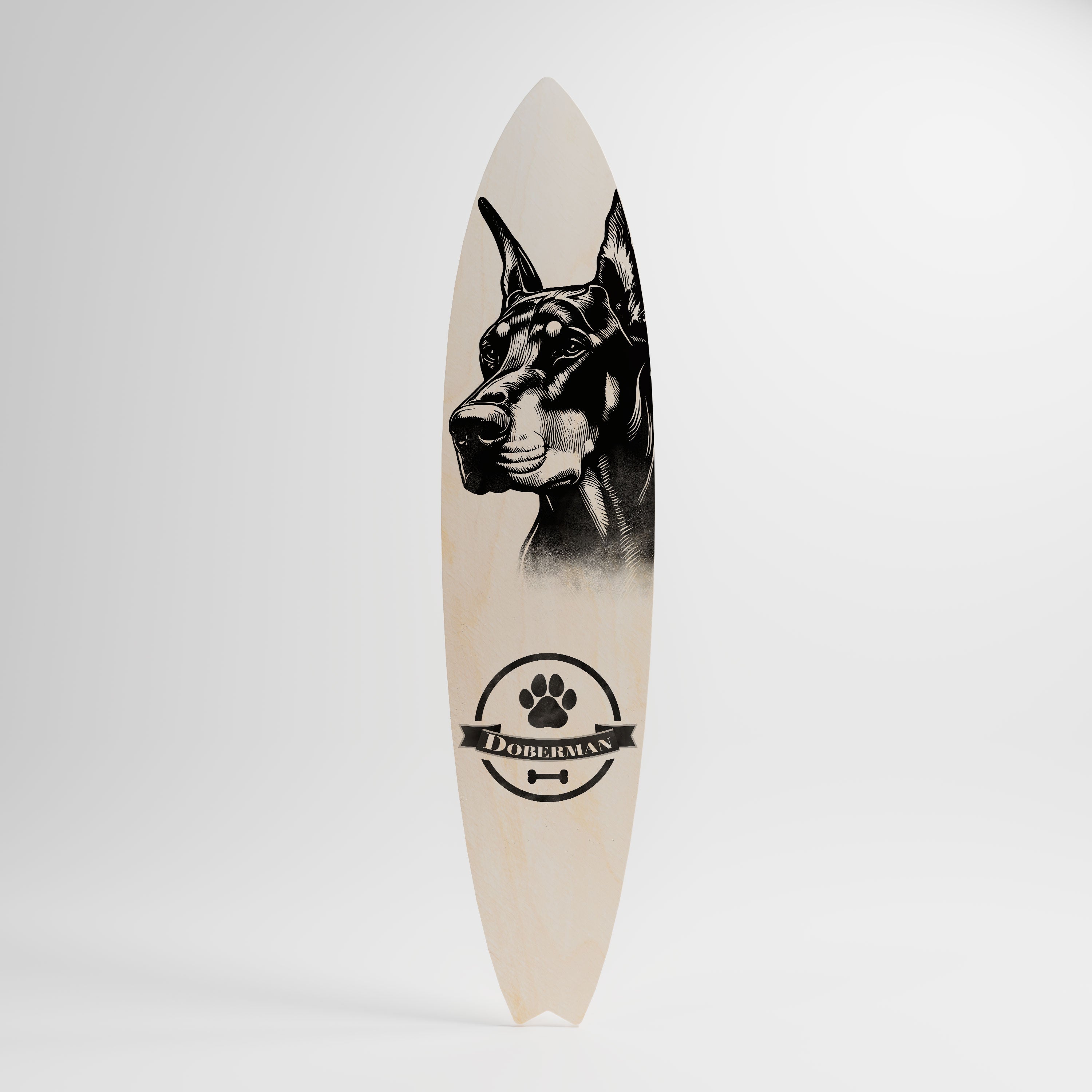 DOBERMAN DOG Dekoracyjna deska surfingowa