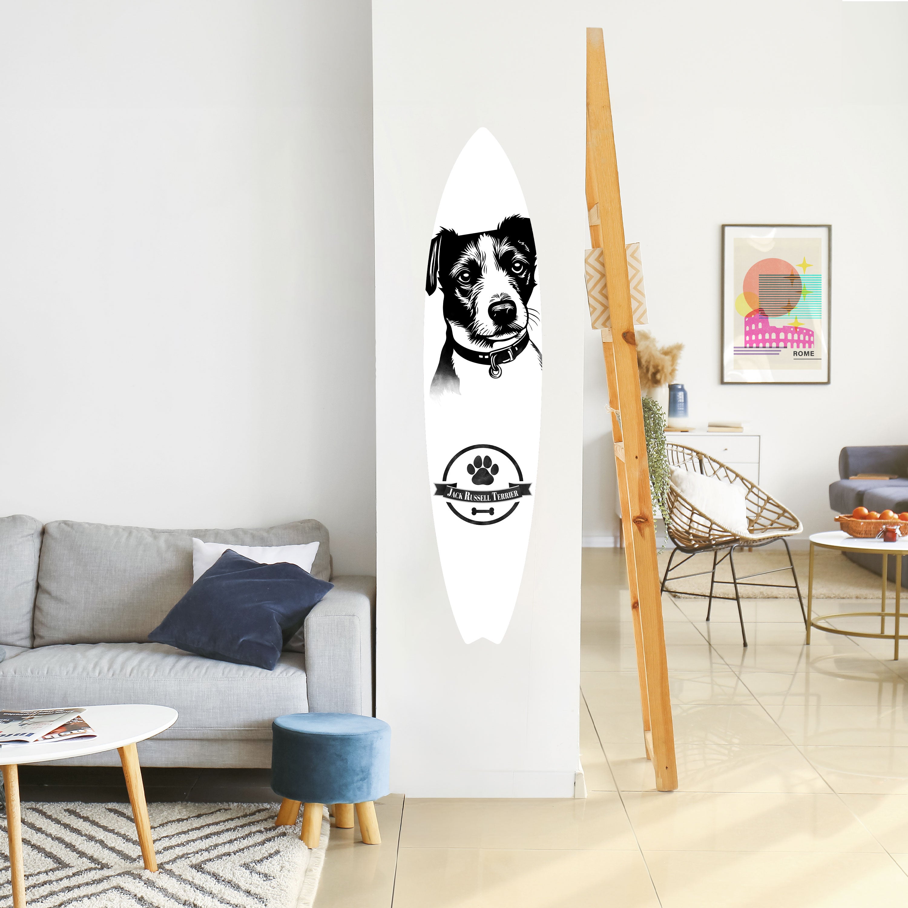 JACK RUSSEL TERRIER Naklejka - deska surfingowa